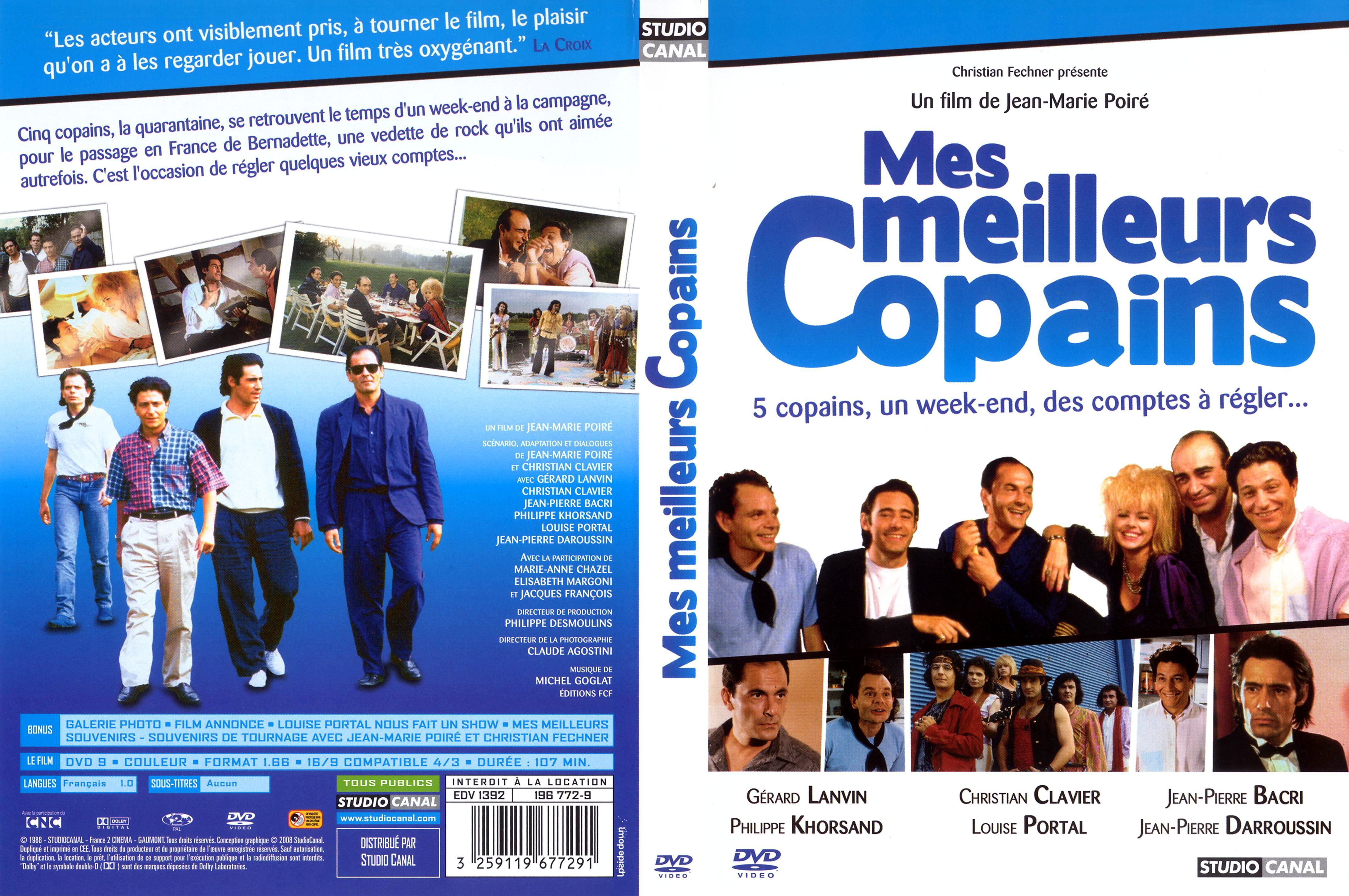 Jaquette DVD Mes meilleurs copains v2