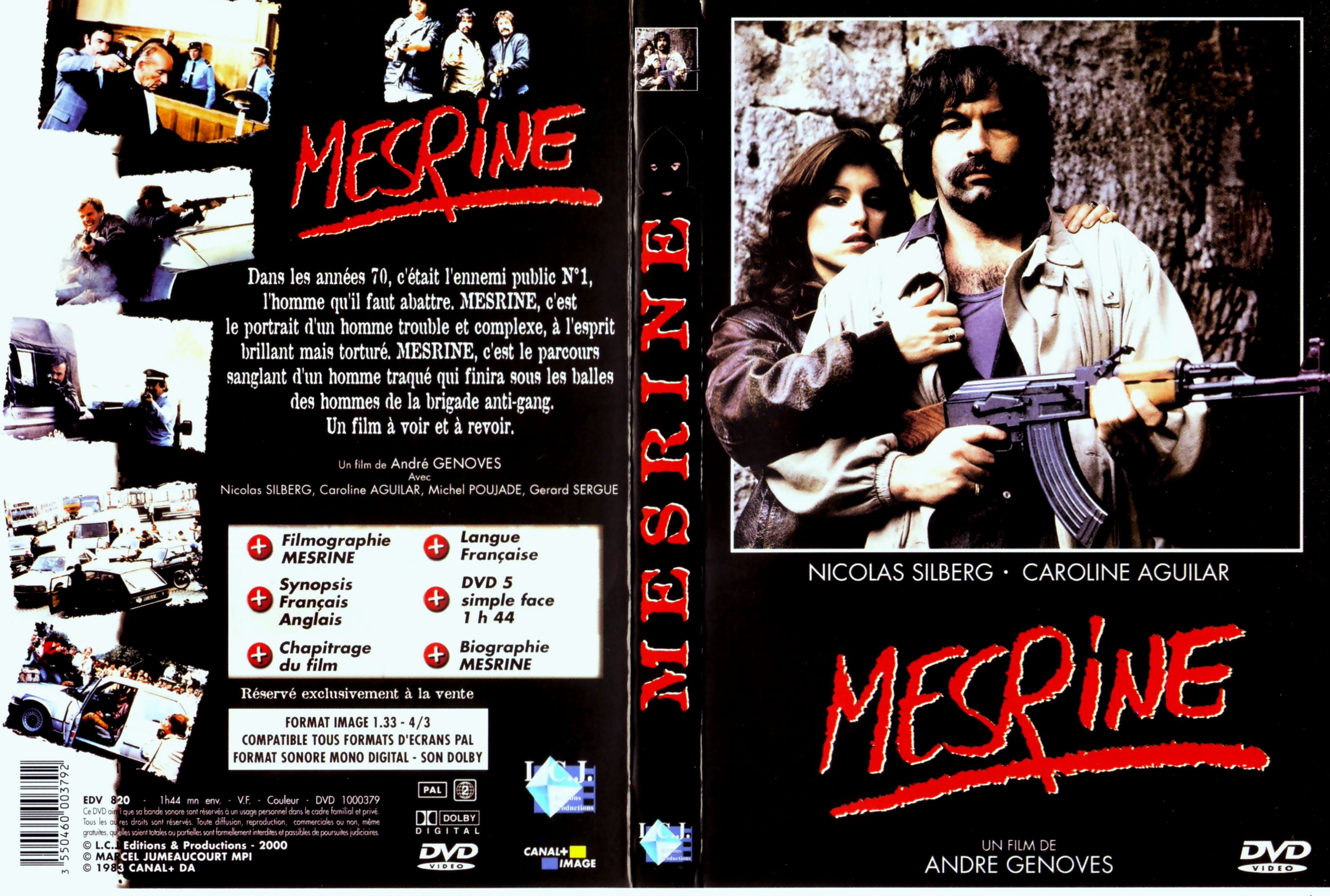 Jaquette DVD Mesrine