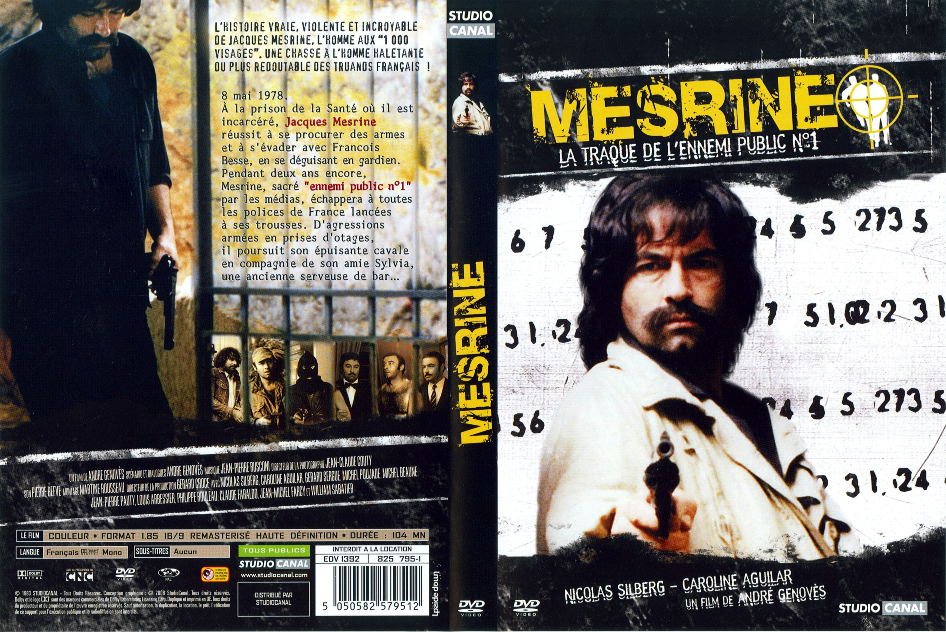 Jaquette DVD Mesrine v2