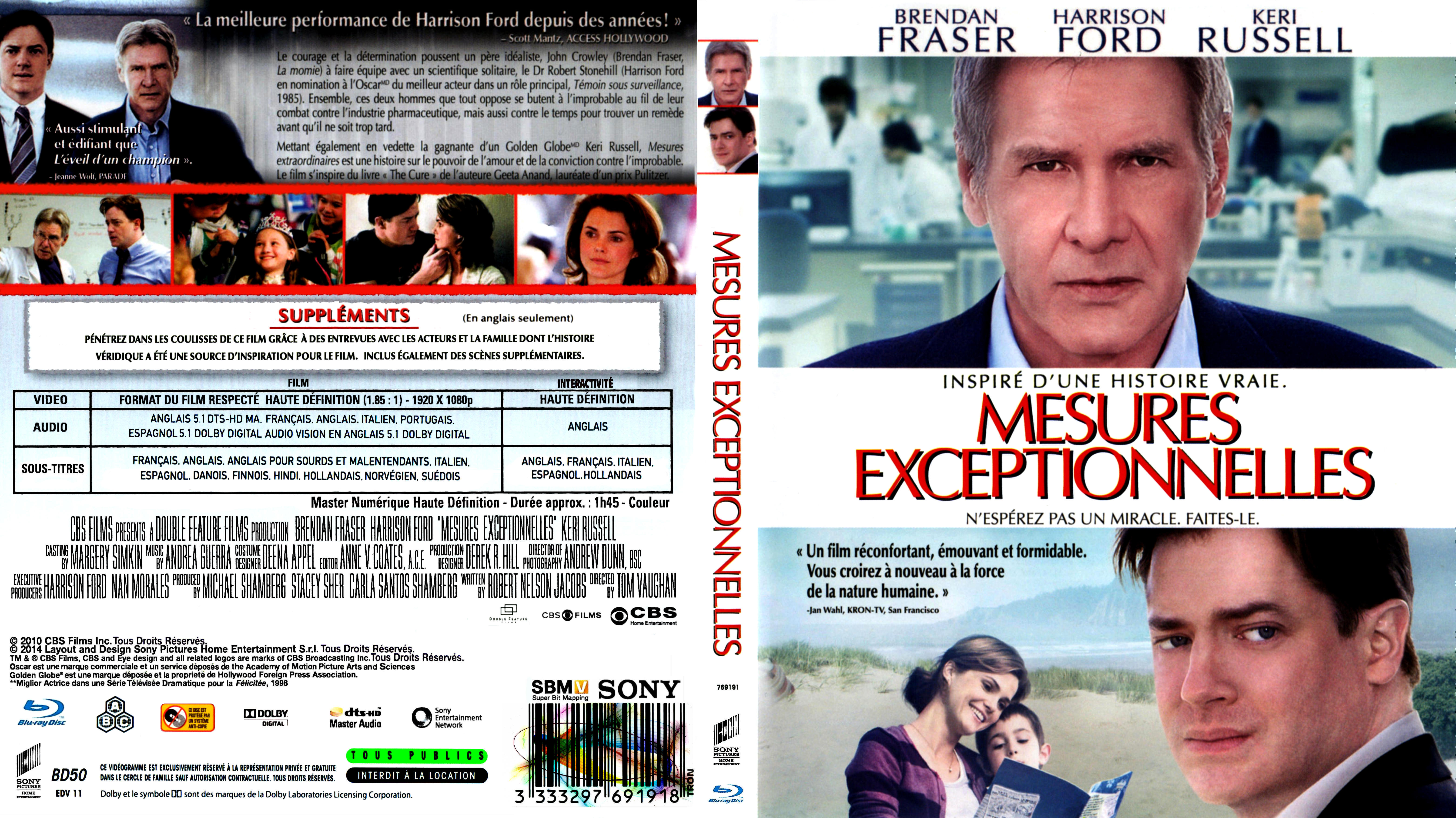 Jaquette DVD Mesures exceptionnelles custom (BLU-RAY)