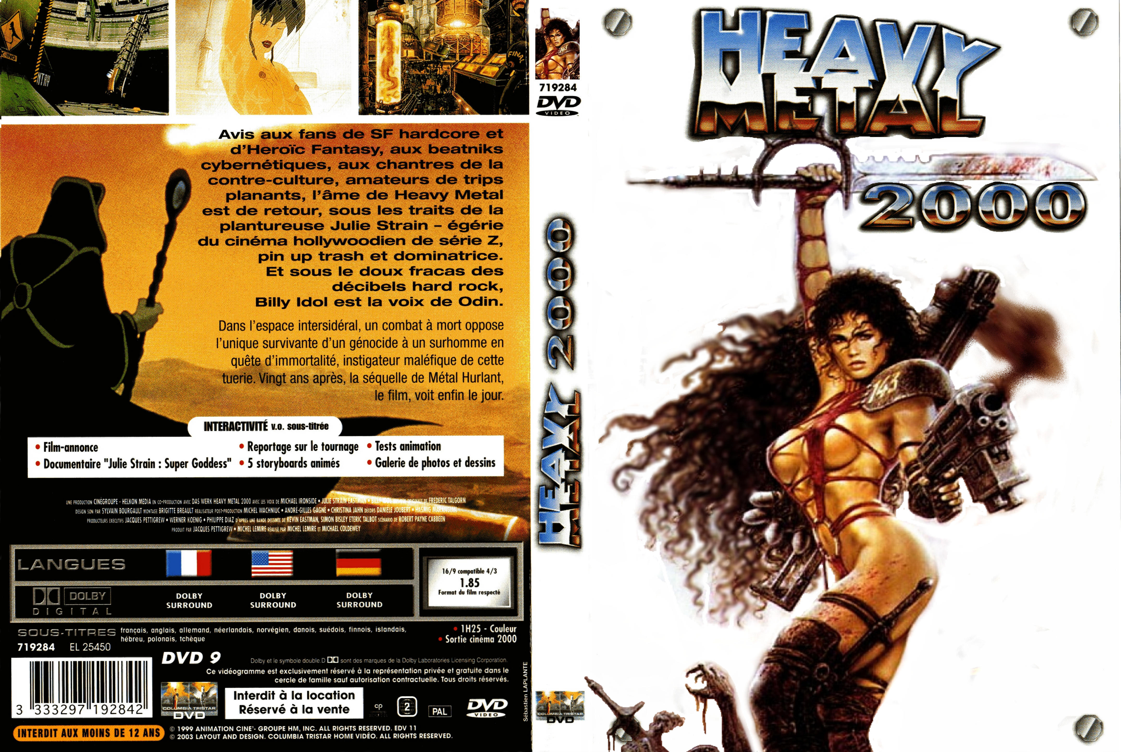 Jaquette DVD Mtal hurlant 2000 custom v2