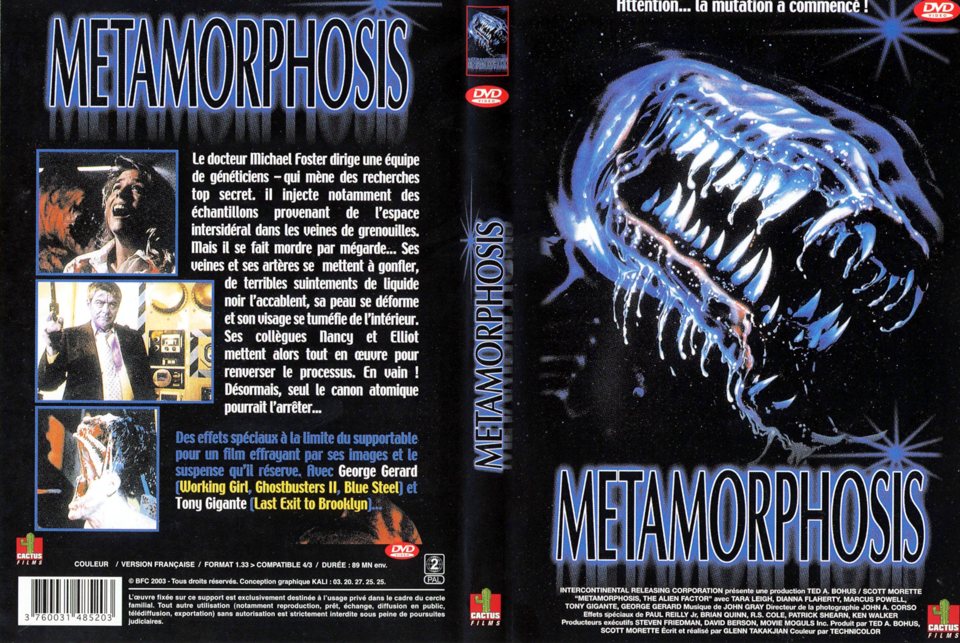 Jaquette DVD Metamorphosis