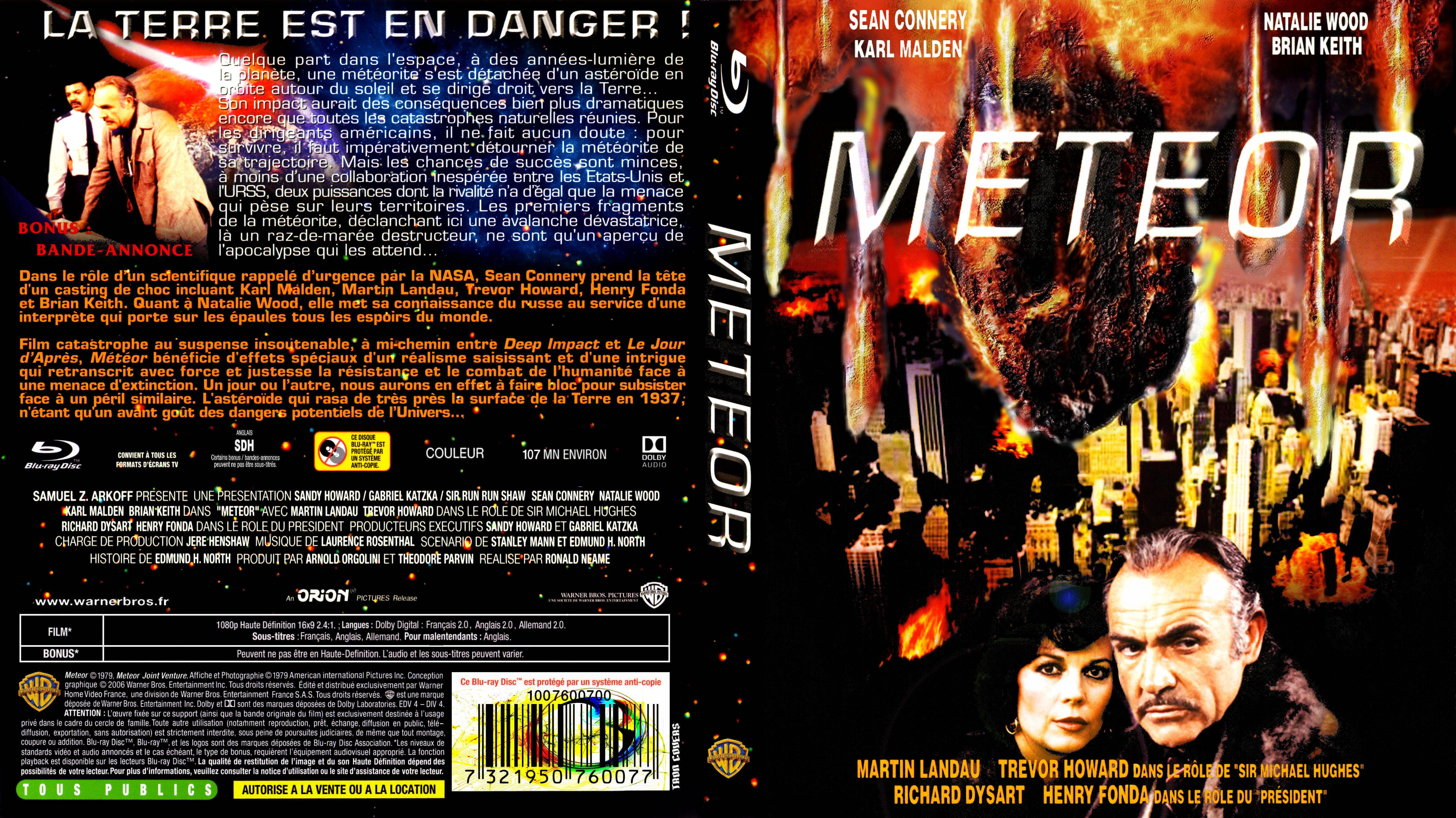Jaquette DVD Meteor custom (BLU-RAY)