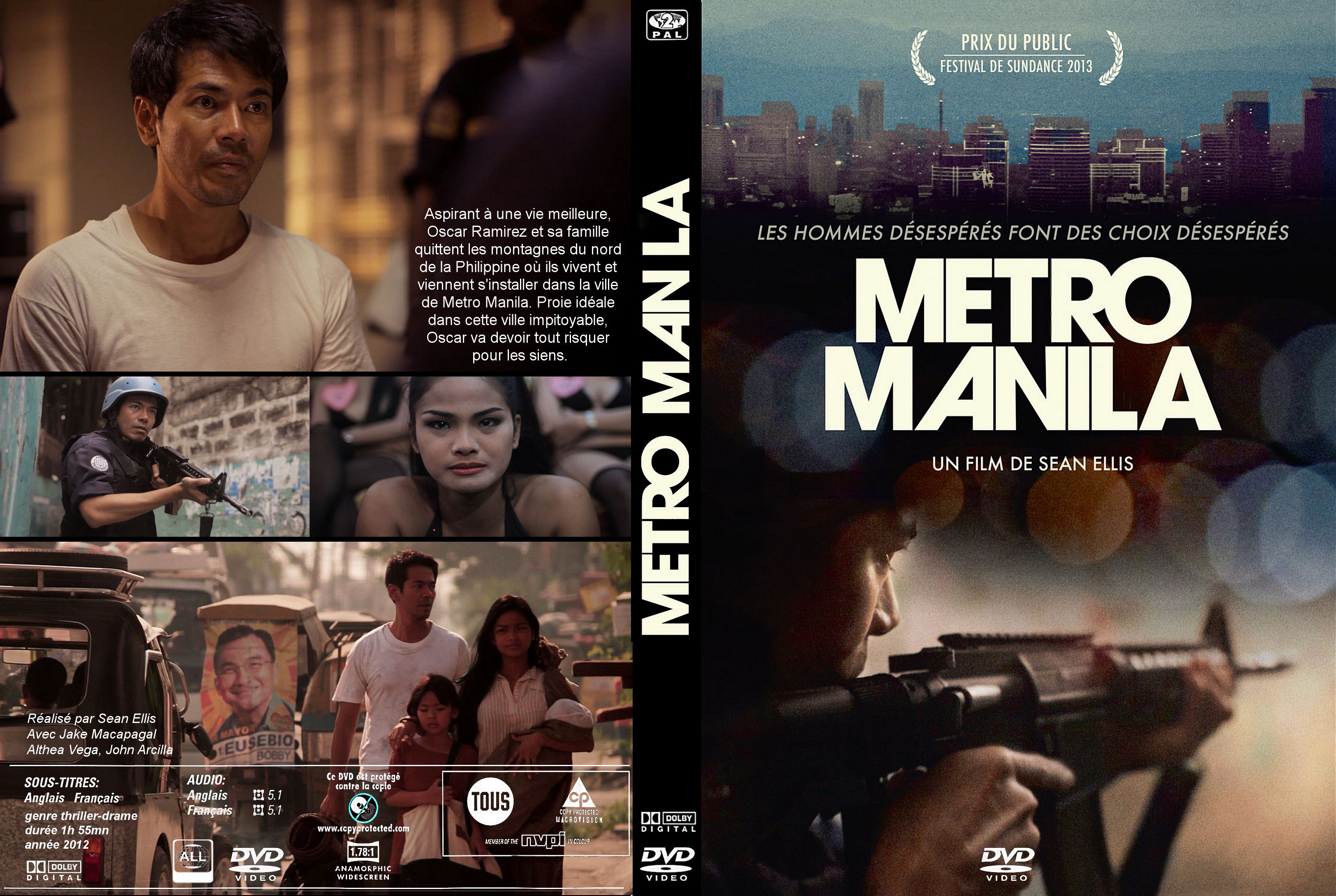 Jaquette DVD Metro Manila custom