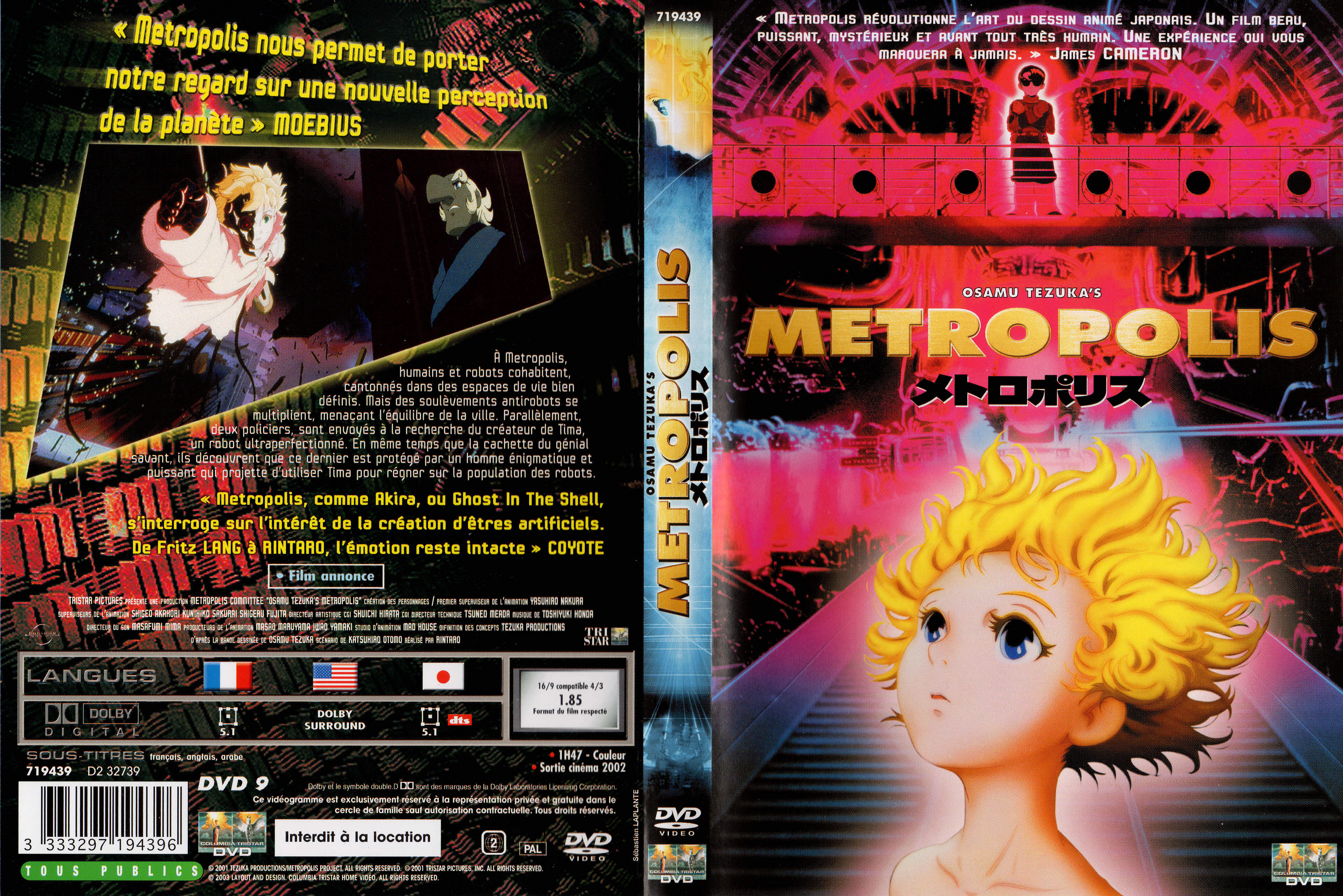 Jaquette DVD Metropolis v4