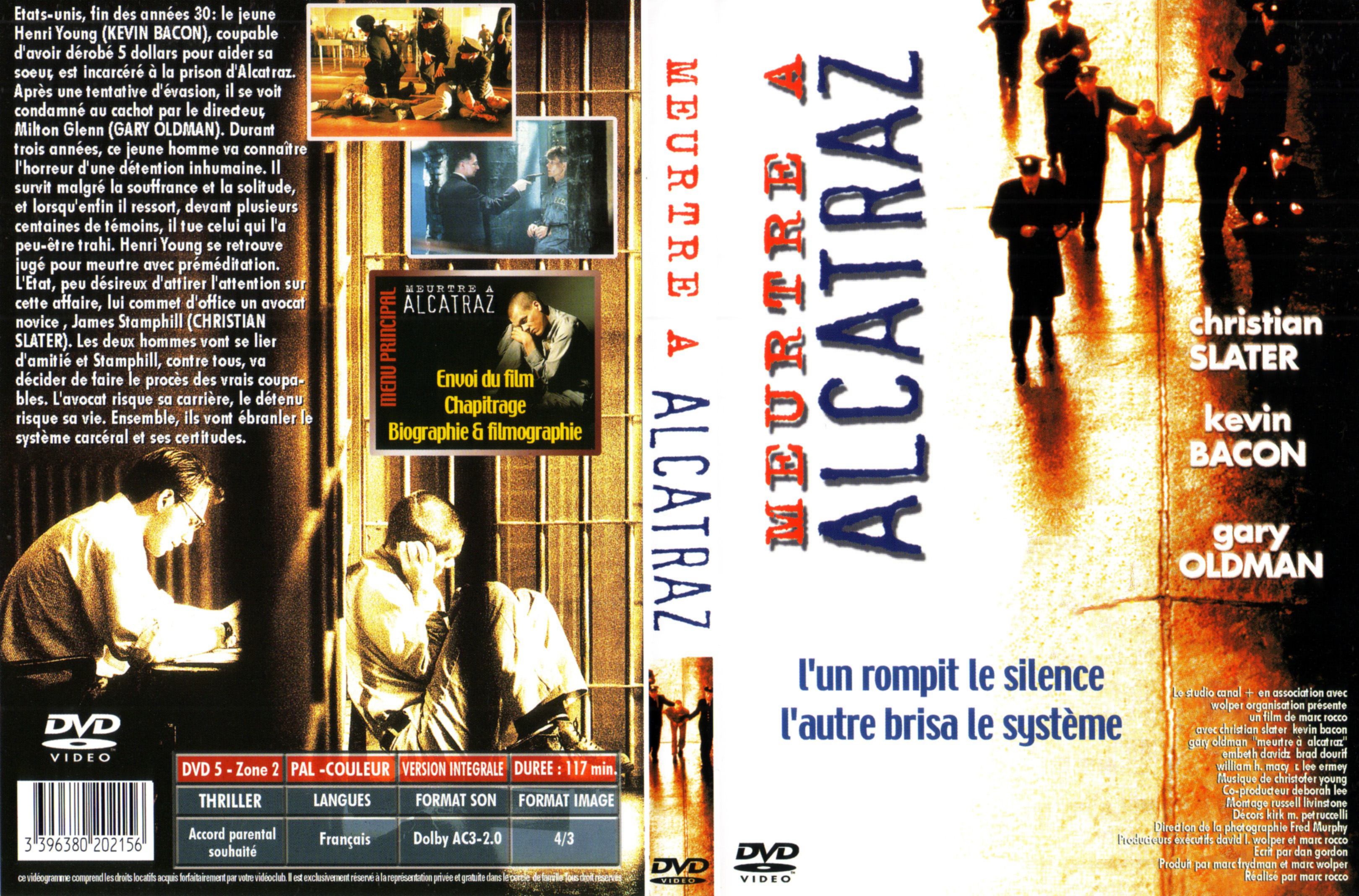 Jaquette DVD Meurtre  Alcatraz