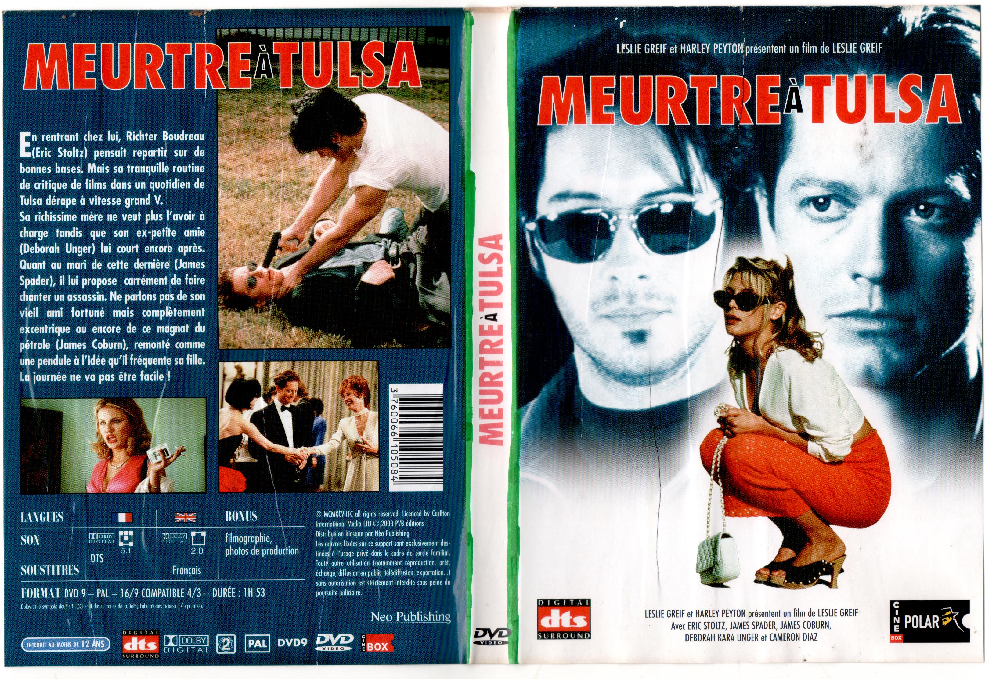 Jaquette DVD Meurtre  tulsa