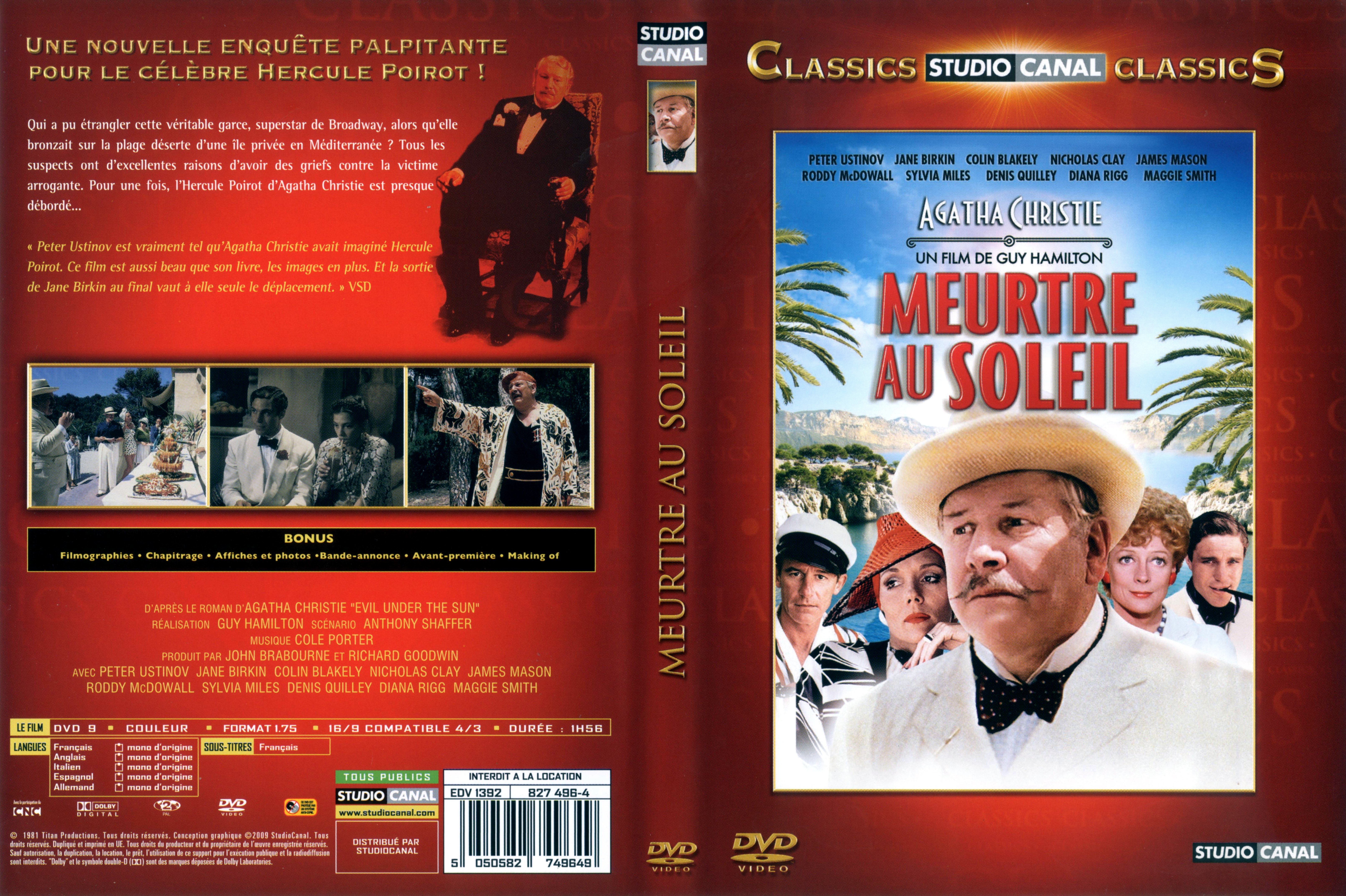 Jaquette DVD Meurtre au soleil v3