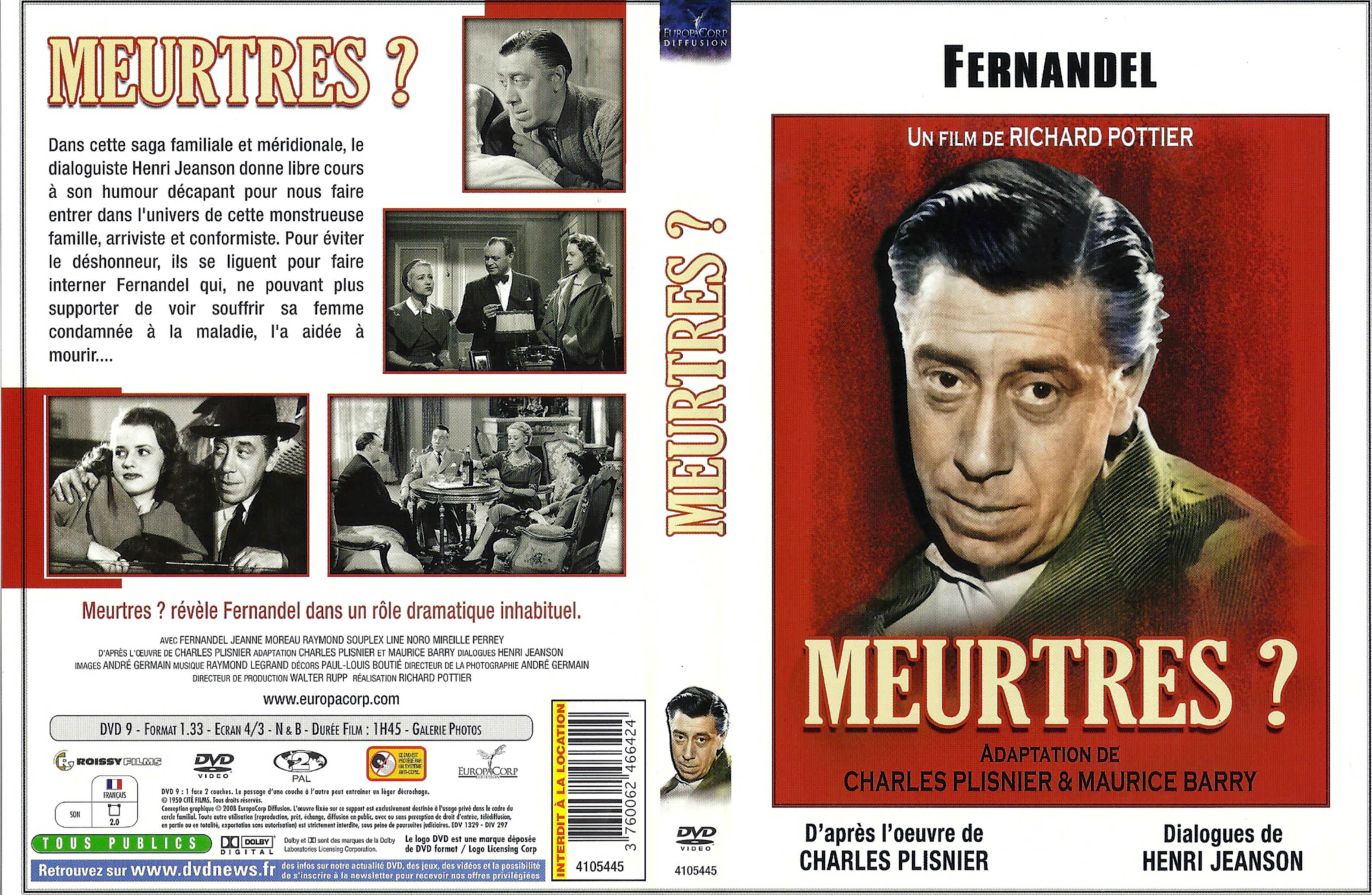 Jaquette DVD Meurtres (1950)