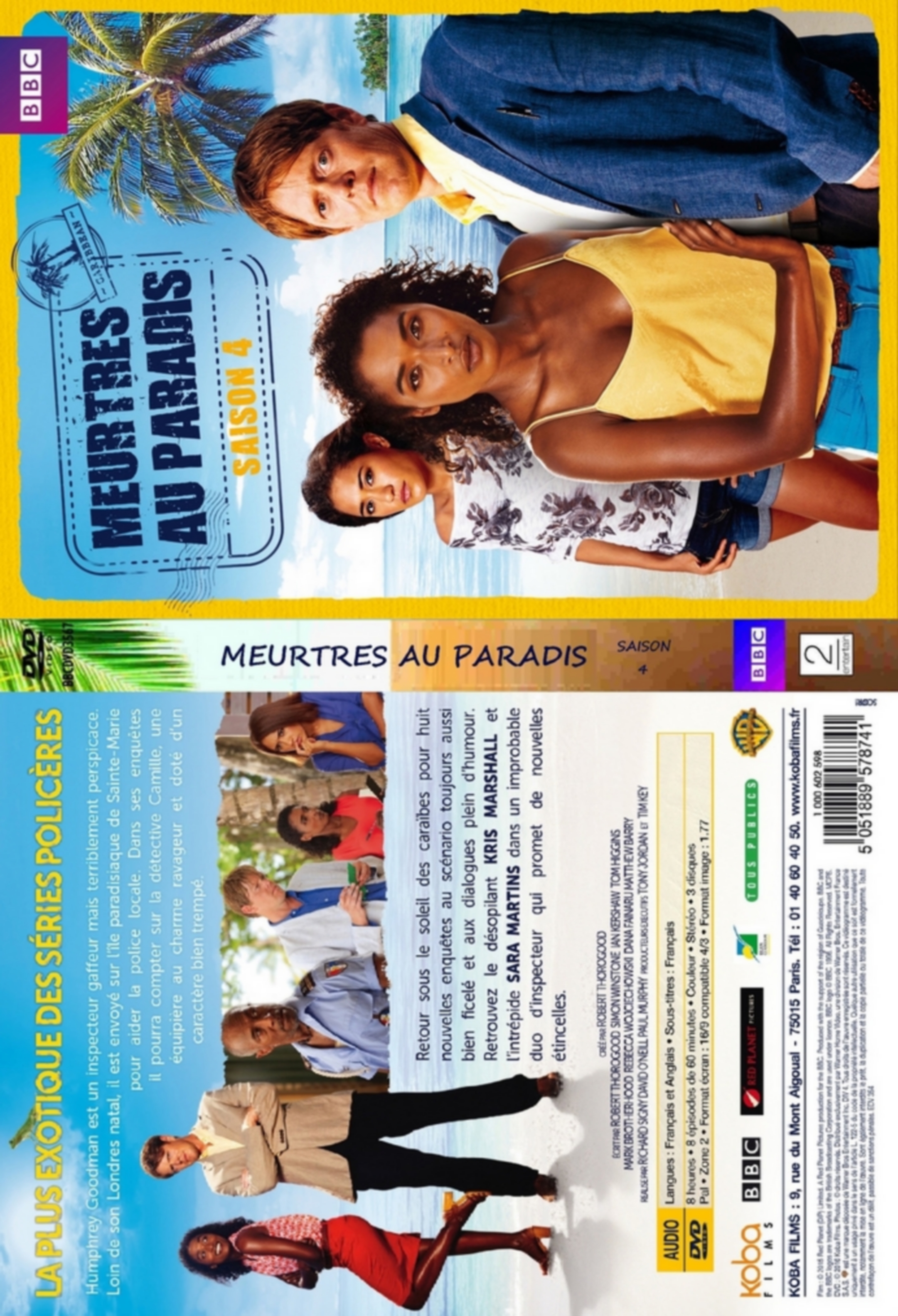 Jaquette DVD Meurtres au Paradis 4 - SLIM