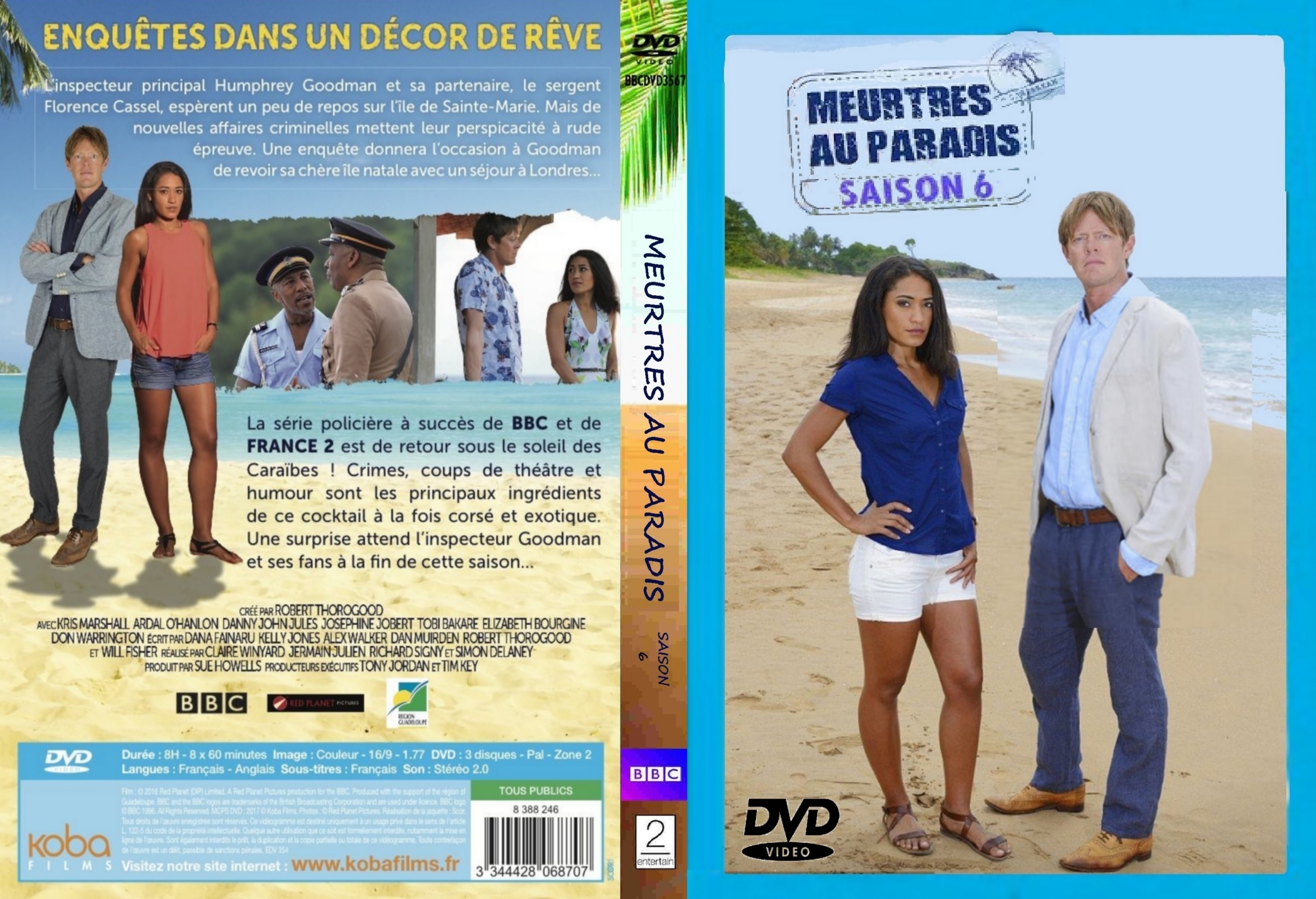 Jaquette DVD Meurtres au Paradis 6 - SLIM
