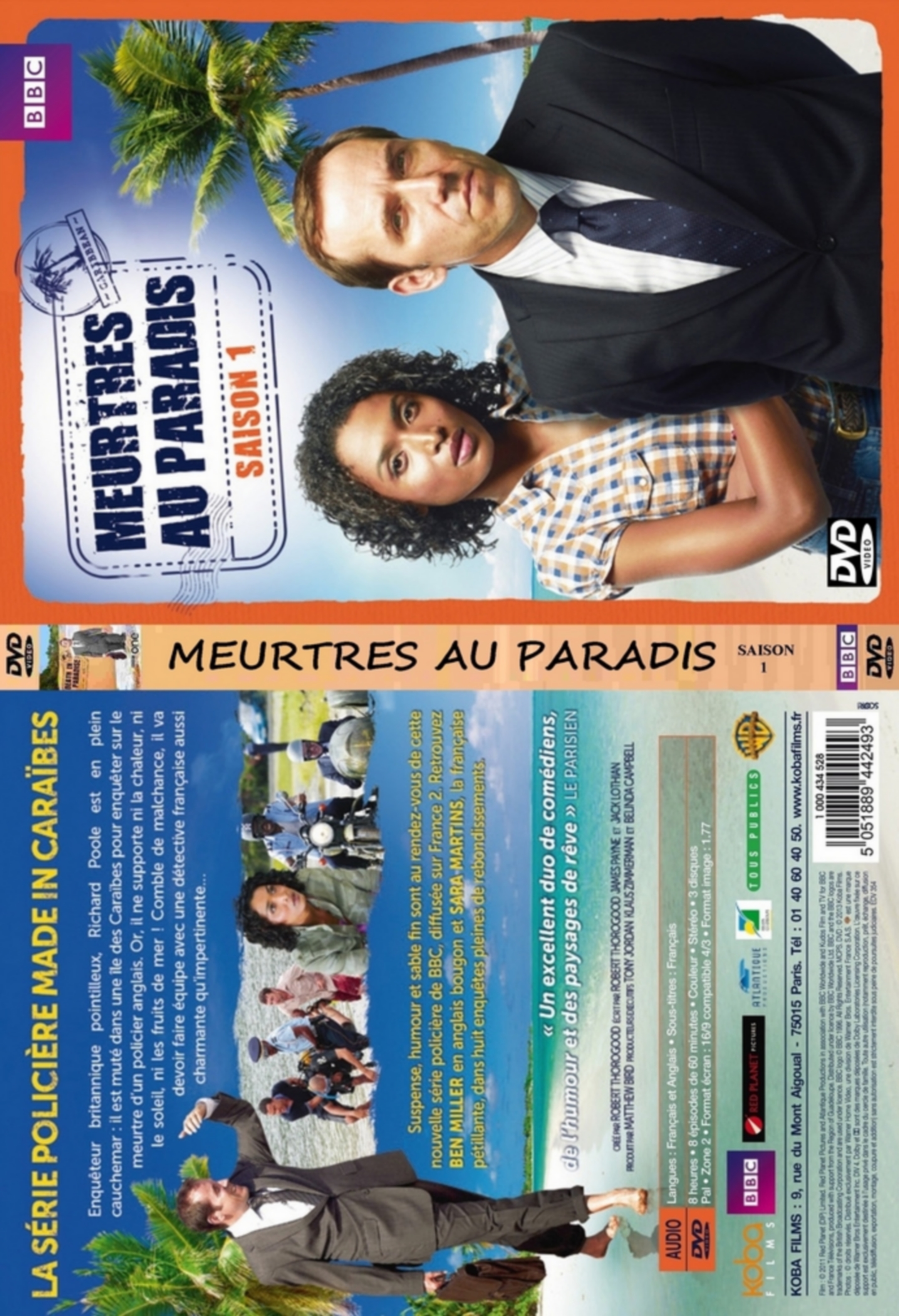 Jaquette DVD Meurtres au Paradis saison 1 custom