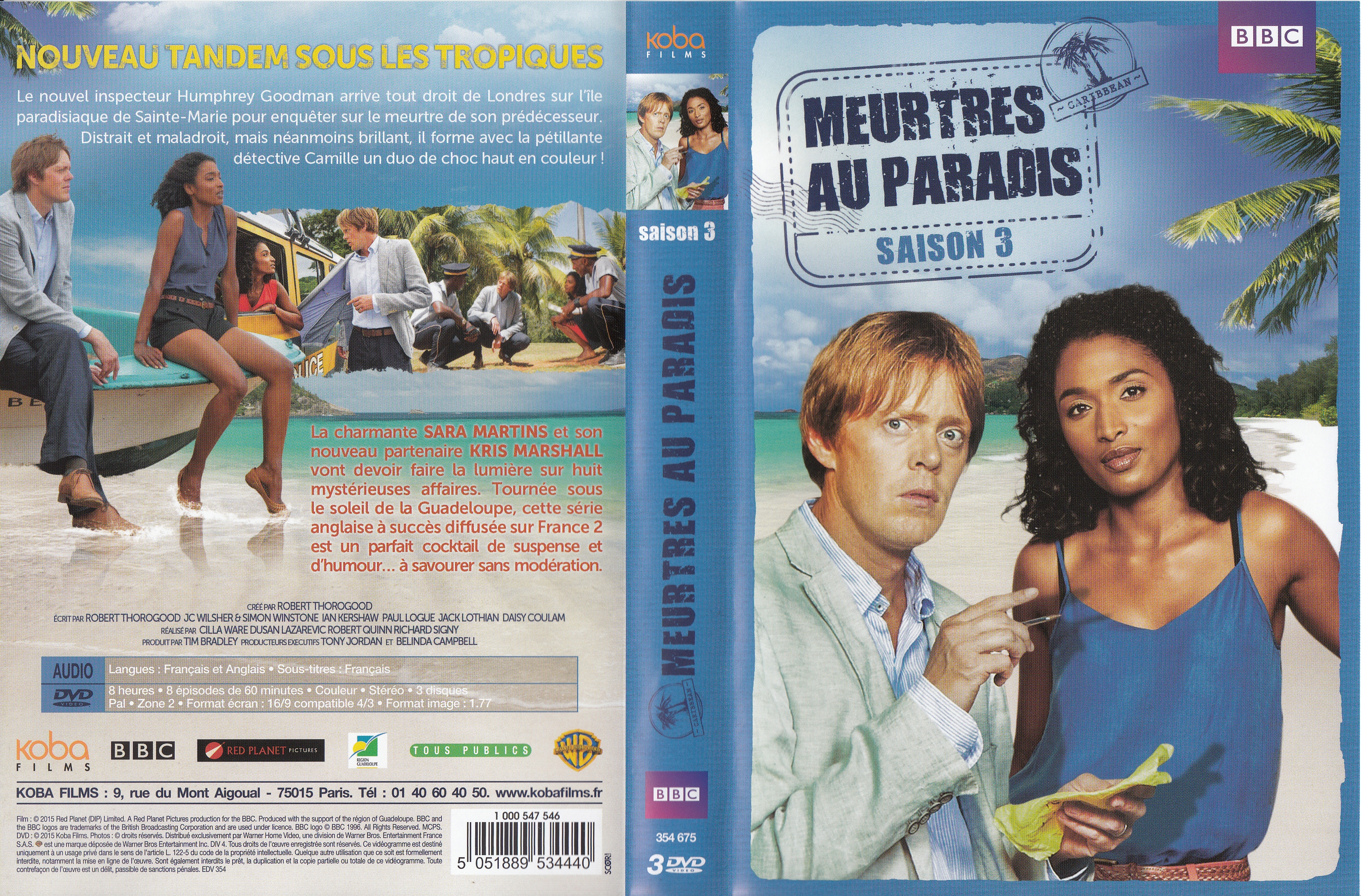 Jaquette DVD Meurtres au paradis Saison 3