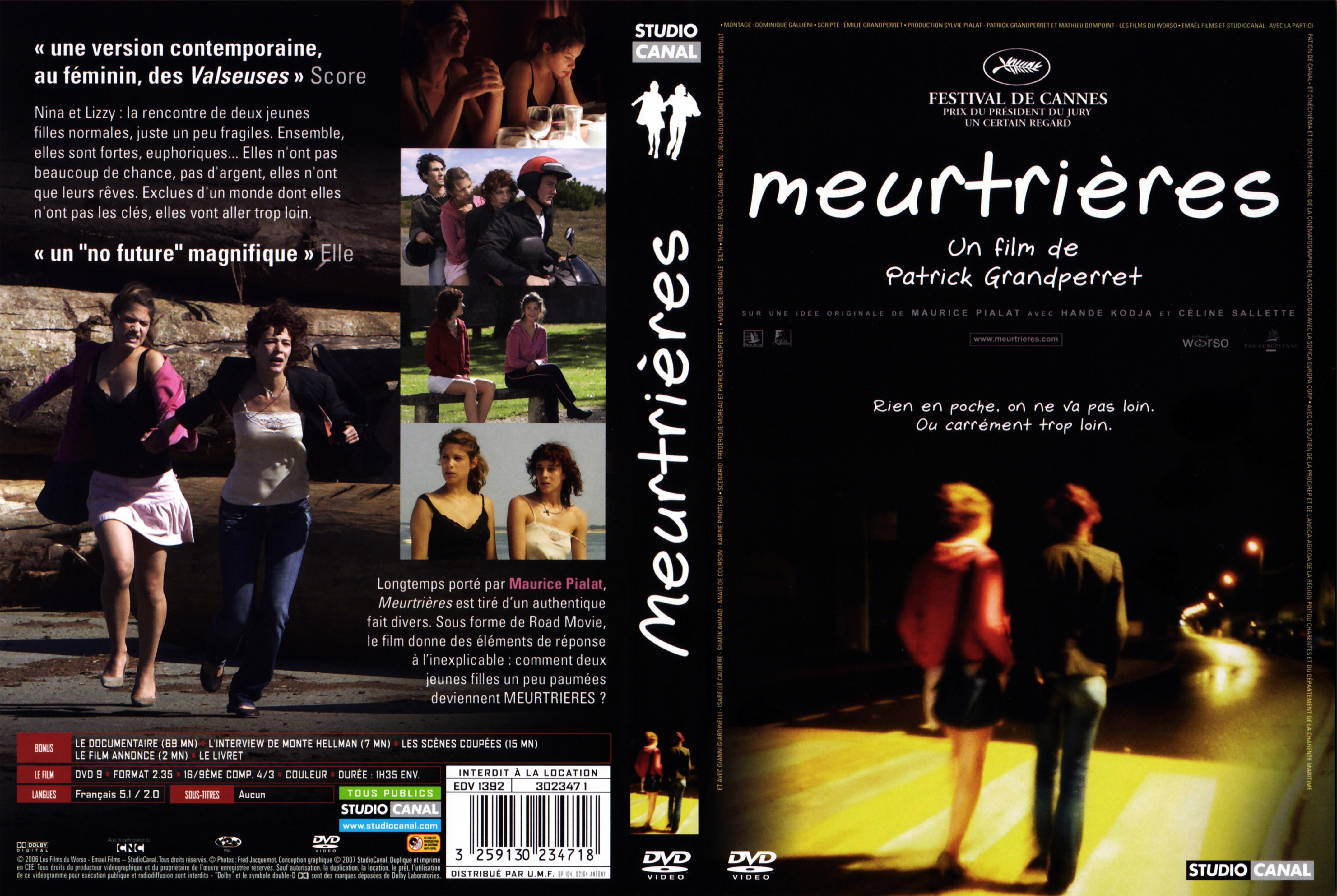 Jaquette DVD Meurtrires