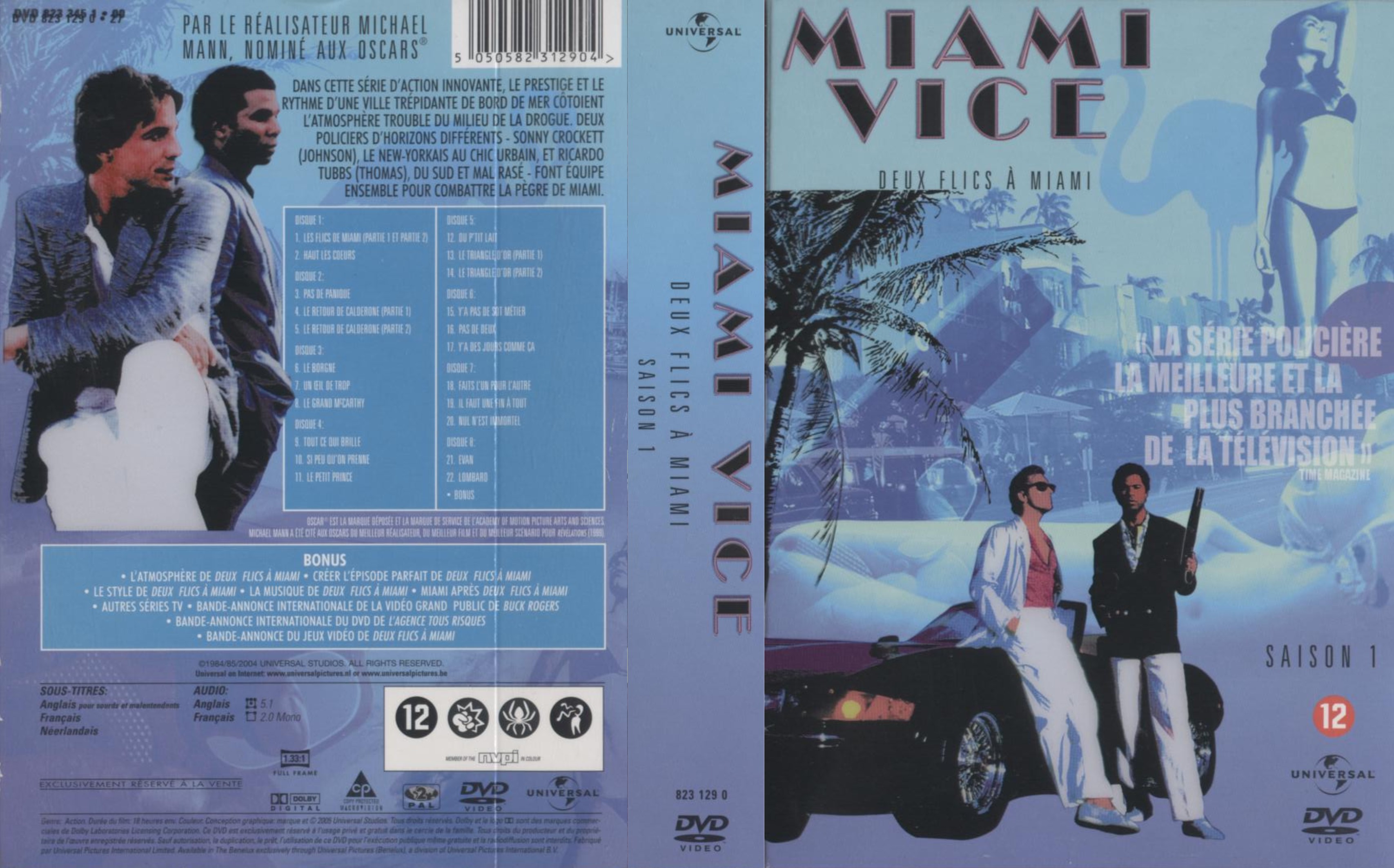 Jaquette DVD Miami vice Saison 1 COFFRET