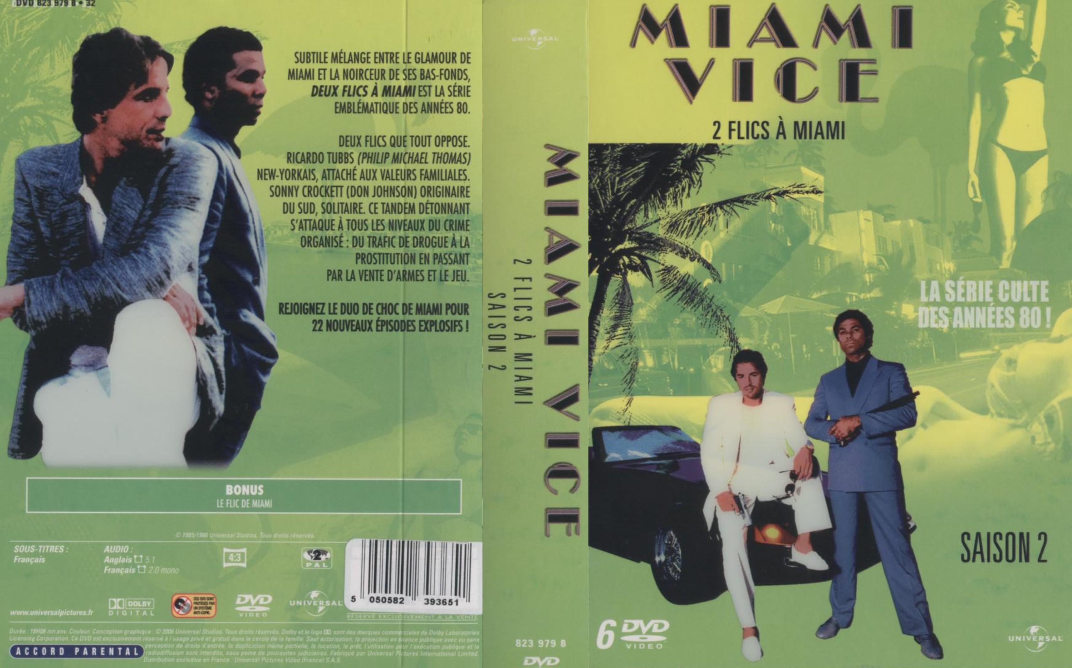 Jaquette DVD Miami vice Saison 2 COFFRET