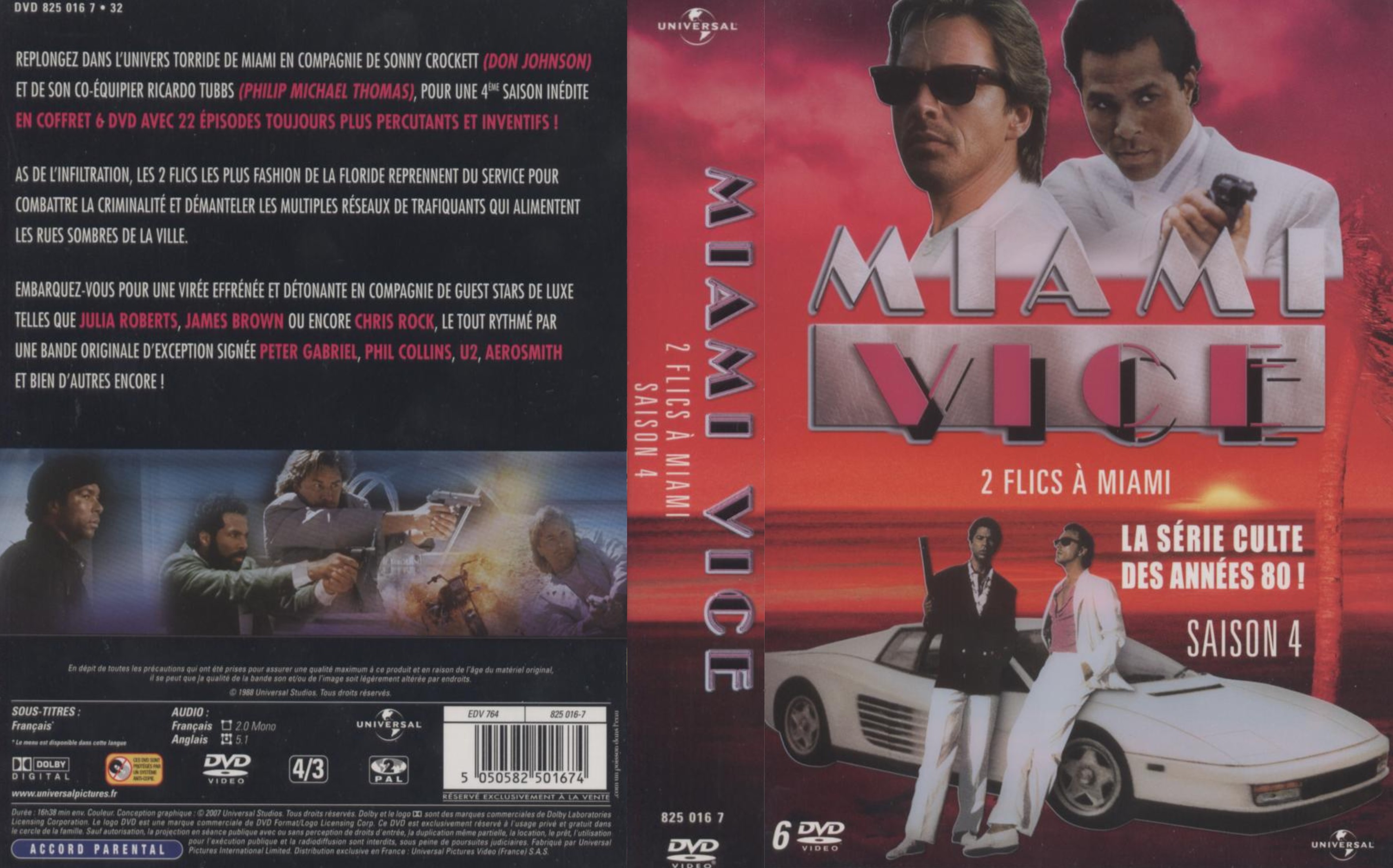 Jaquette DVD Miami vice Saison 4 COFFRET