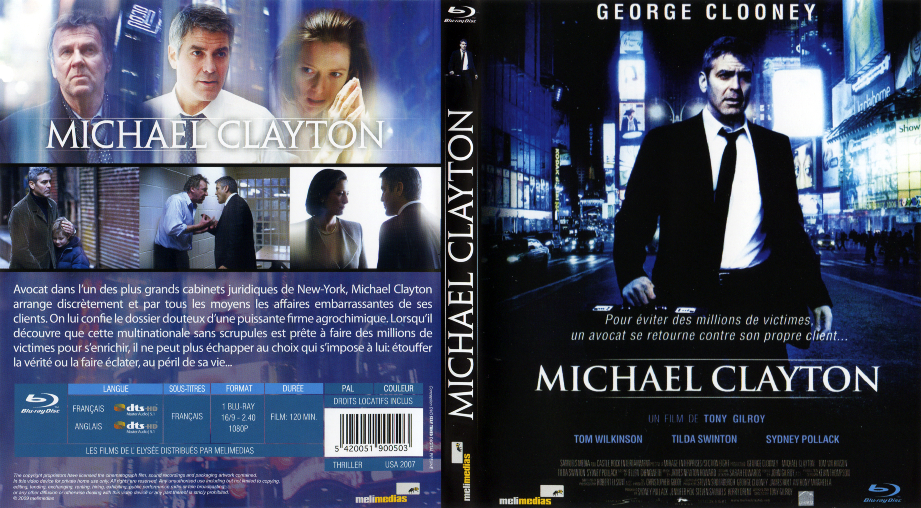 Jaquette DVD Michael Clayton (BLU-RAY) v2
