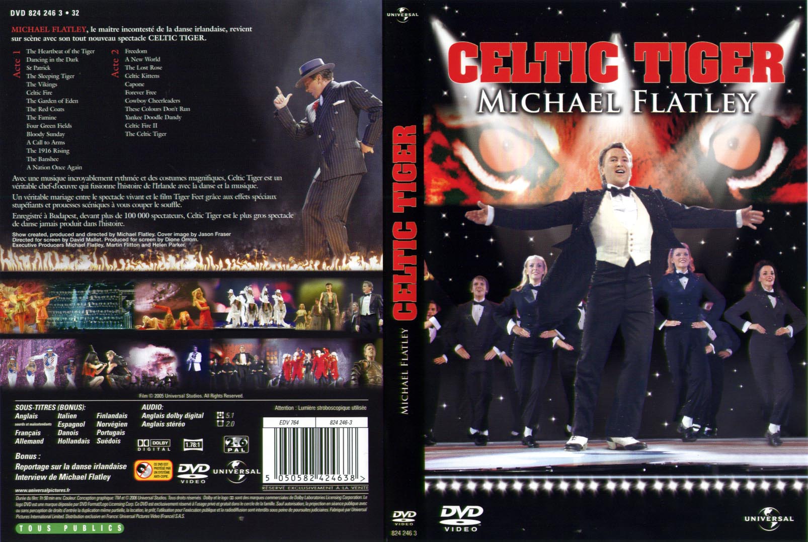 Jaquette DVD Michael Flatley - Celtic Tiger