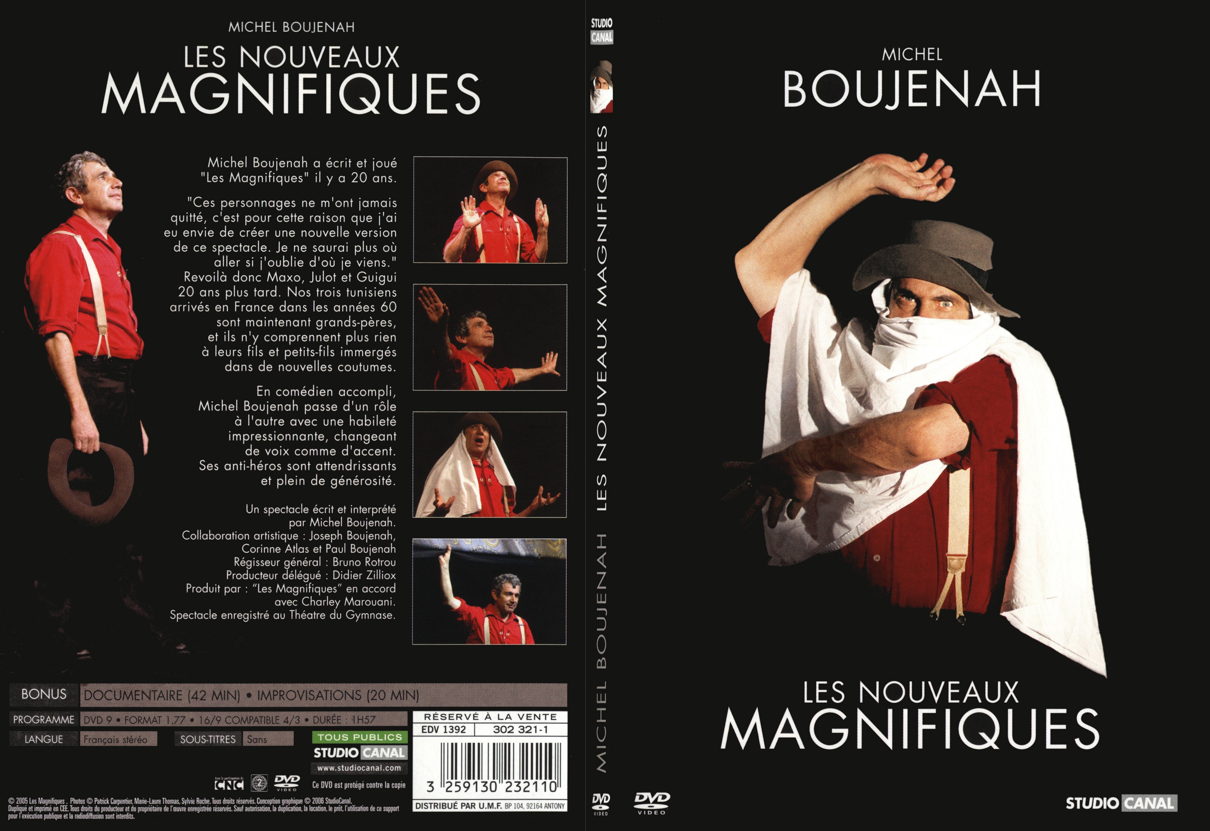 Jaquette DVD Michel Boujenah les nouveaux magnifiques - SLIM