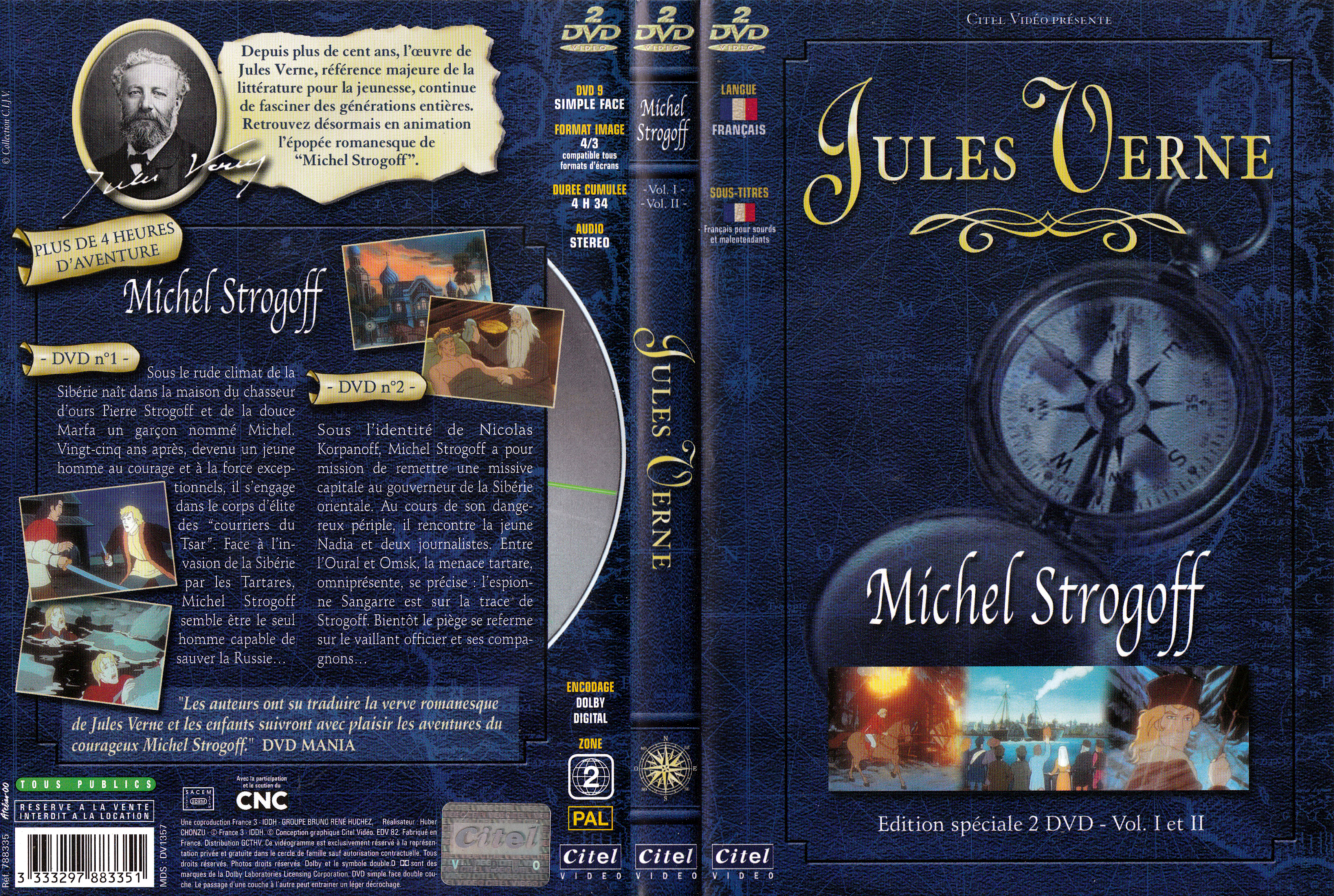 Jaquette DVD Michel Strogoff vol 1 et 2 (DA)