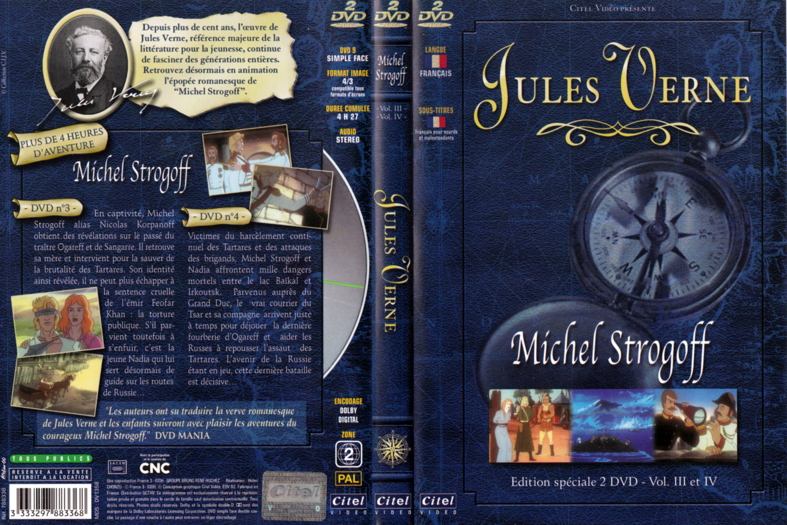 Jaquette DVD Michel Strogoff vol 3 et 4 (DA)