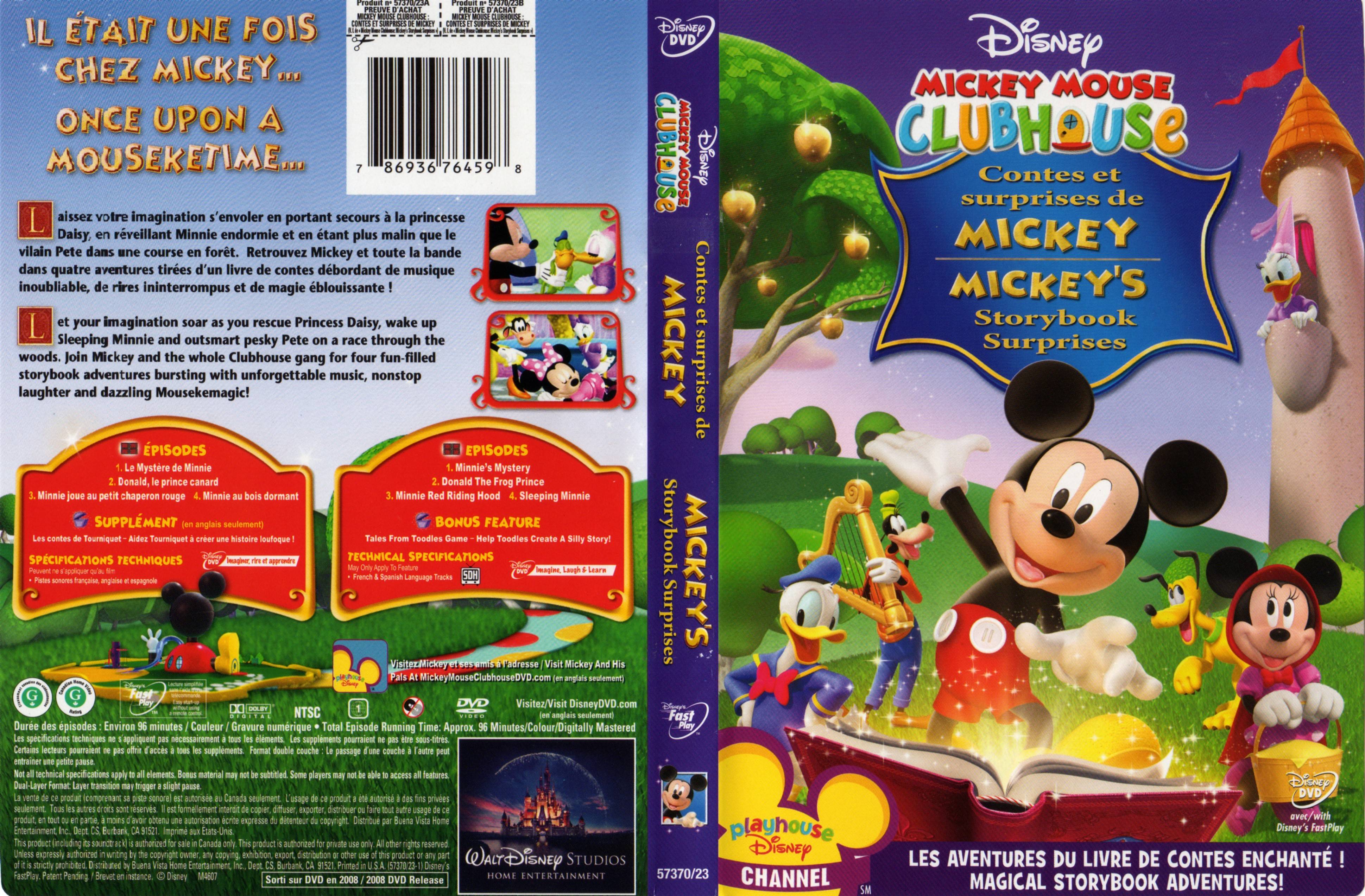 Jaquette DVD Mickey - Contes et Surprises v2