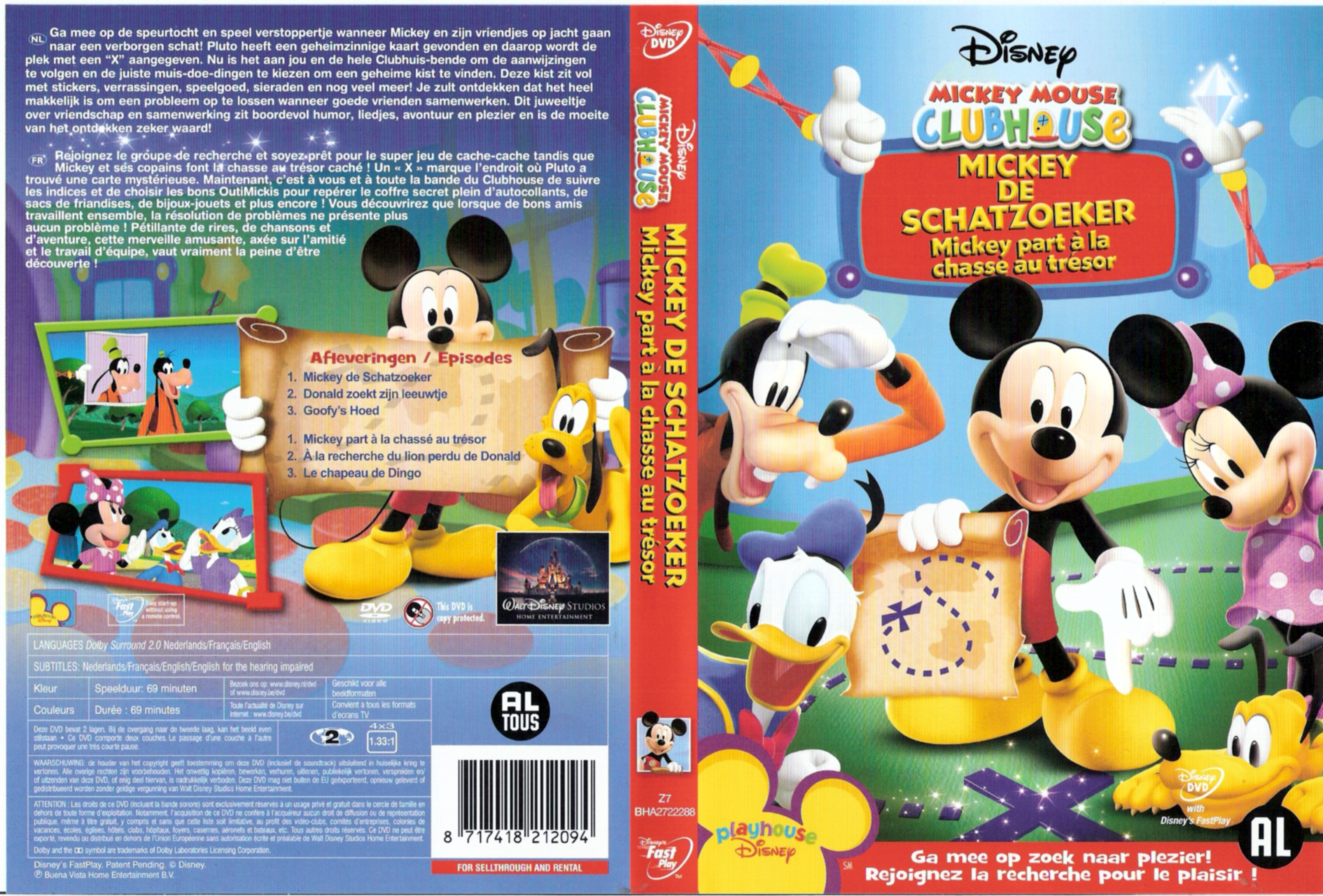 Jaquette DVD Mickey - Mickey part  la chasse au trsor