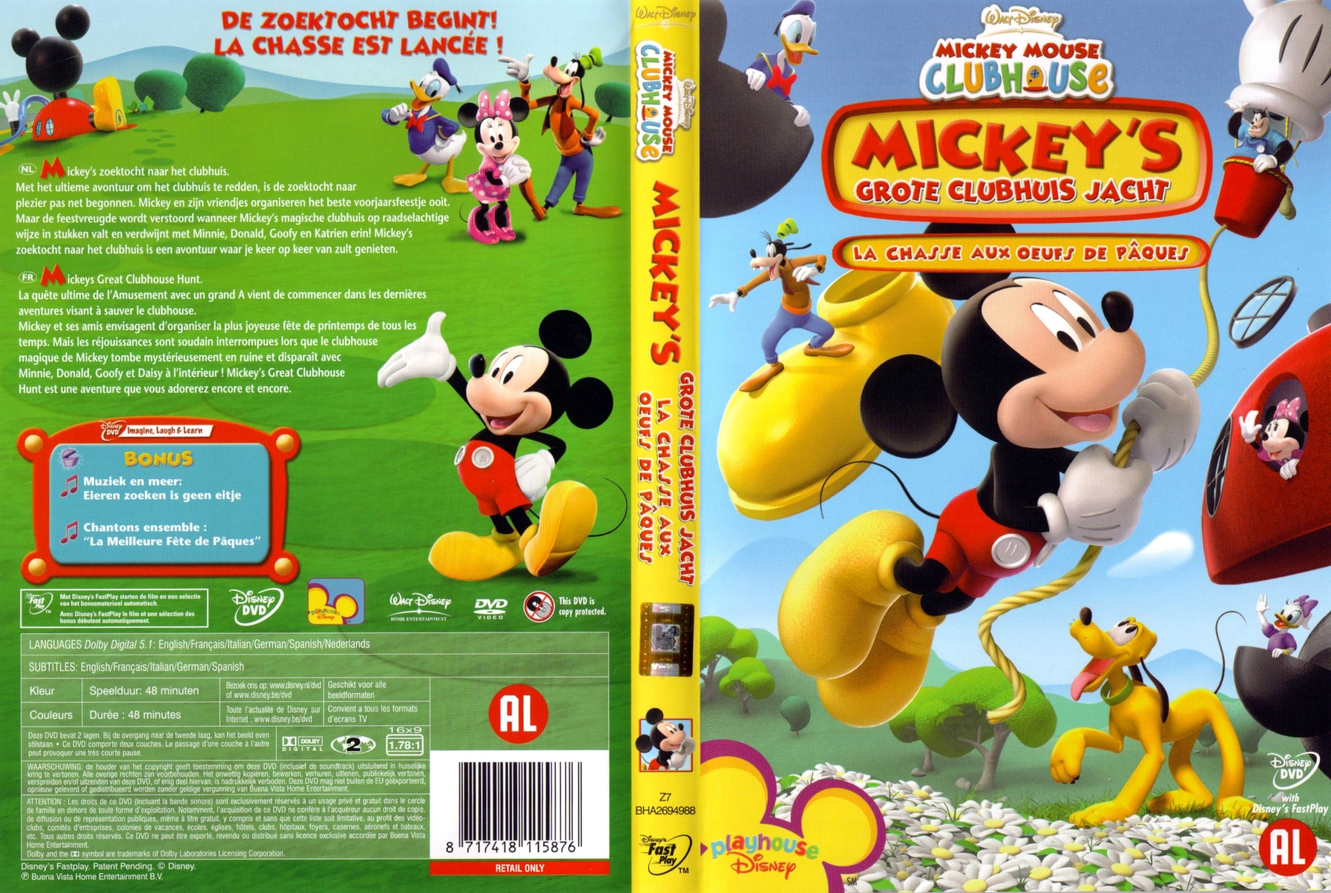 Jaquette DVD Mickey et la chasse aux oeufs de Paques