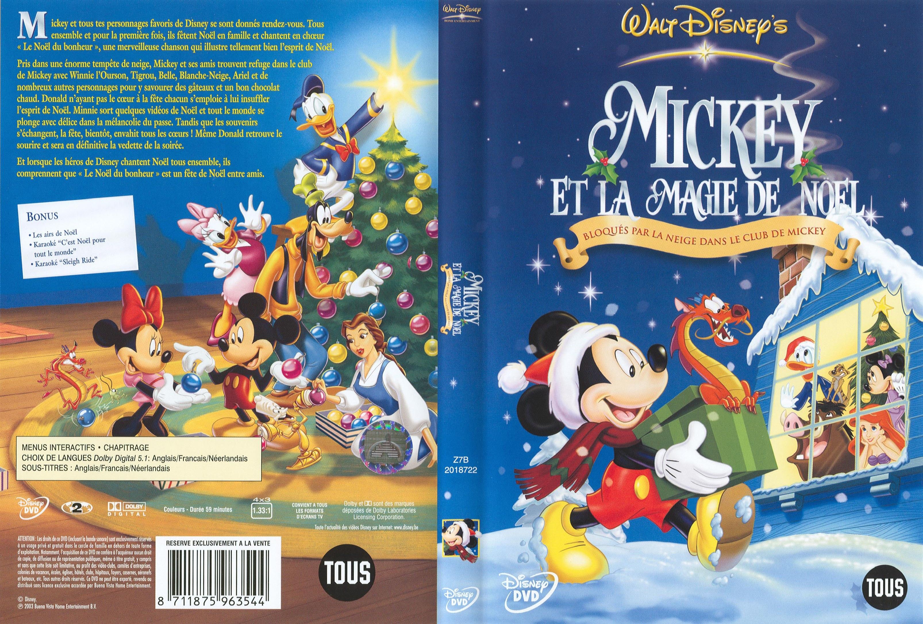 Jaquette DVD Mickey et la magie de noel