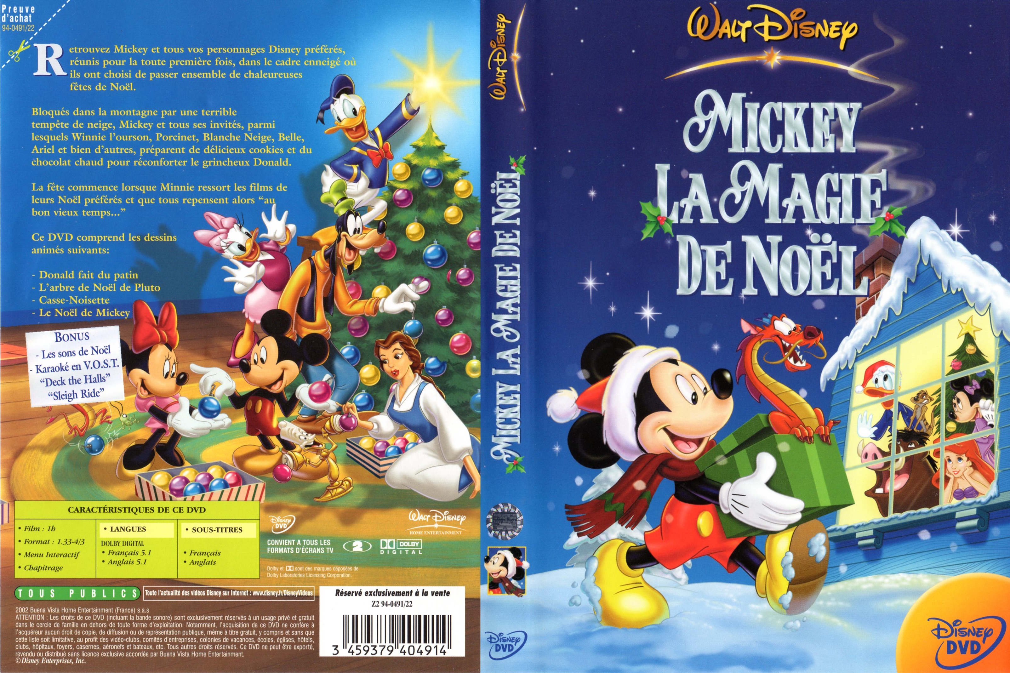 Jaquette DVD Mickey et la magie de noel v2