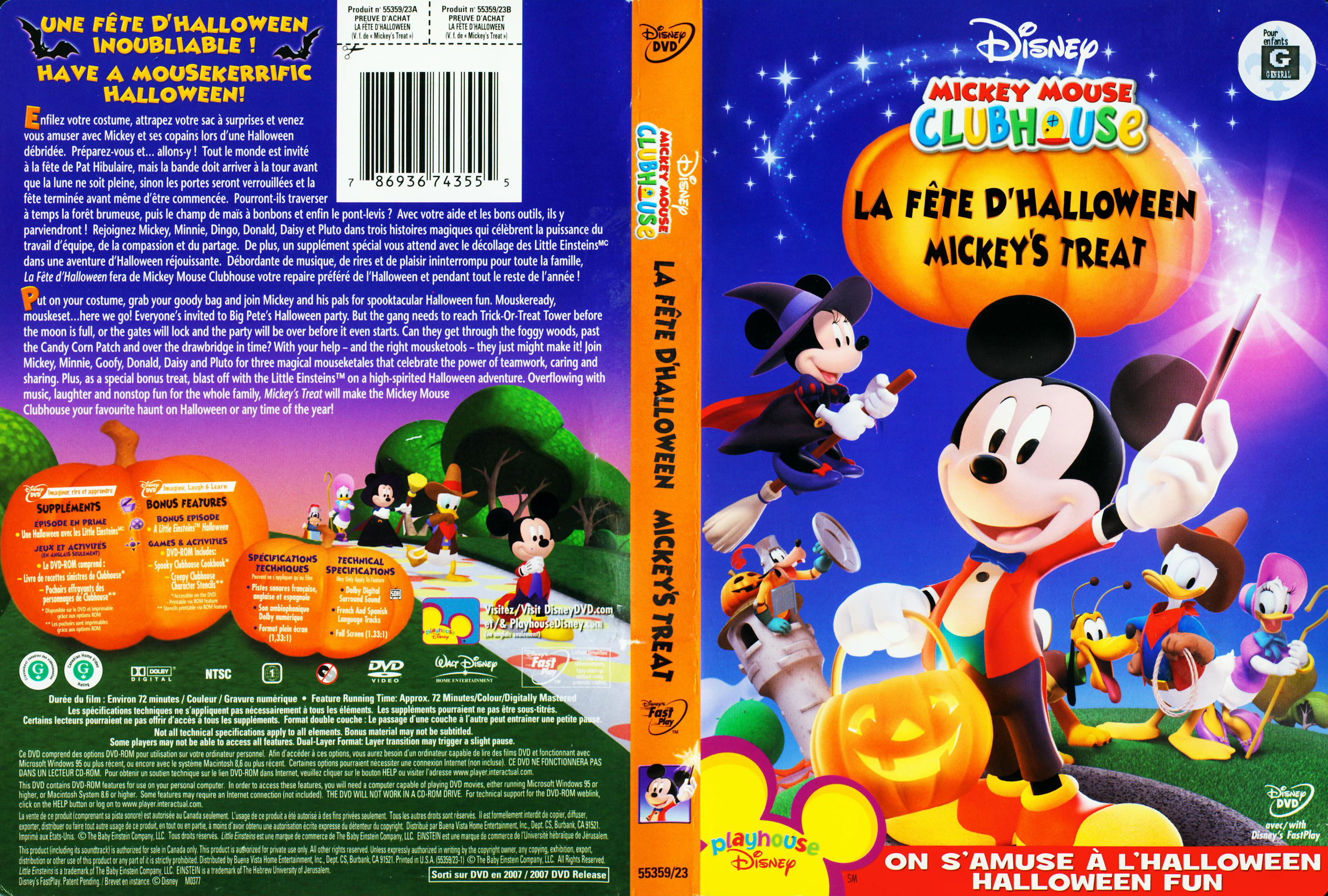 Jaquette DVD Mickey la fete d
