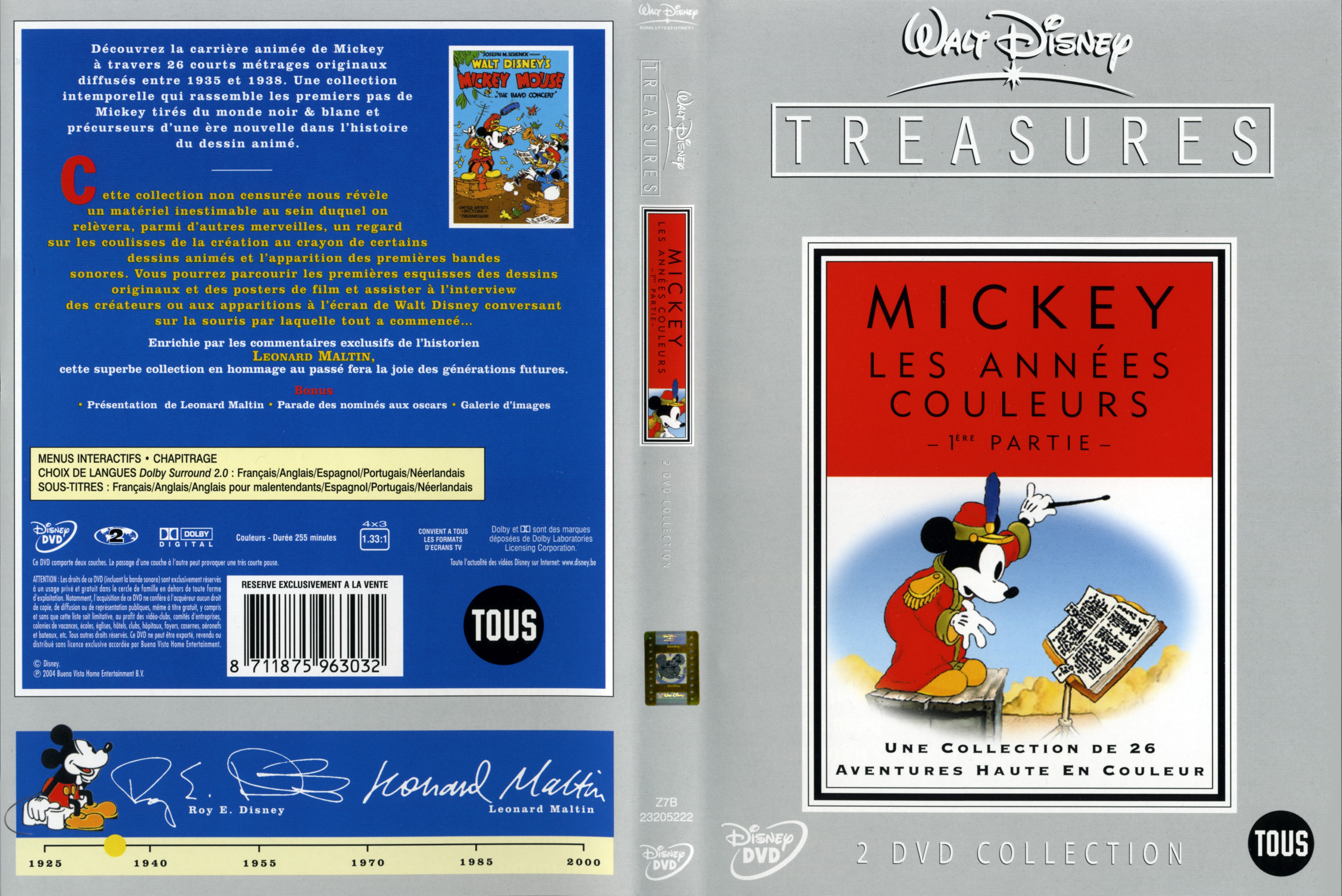 Jaquette DVD Mickey les annees couleurs 1 ere partie