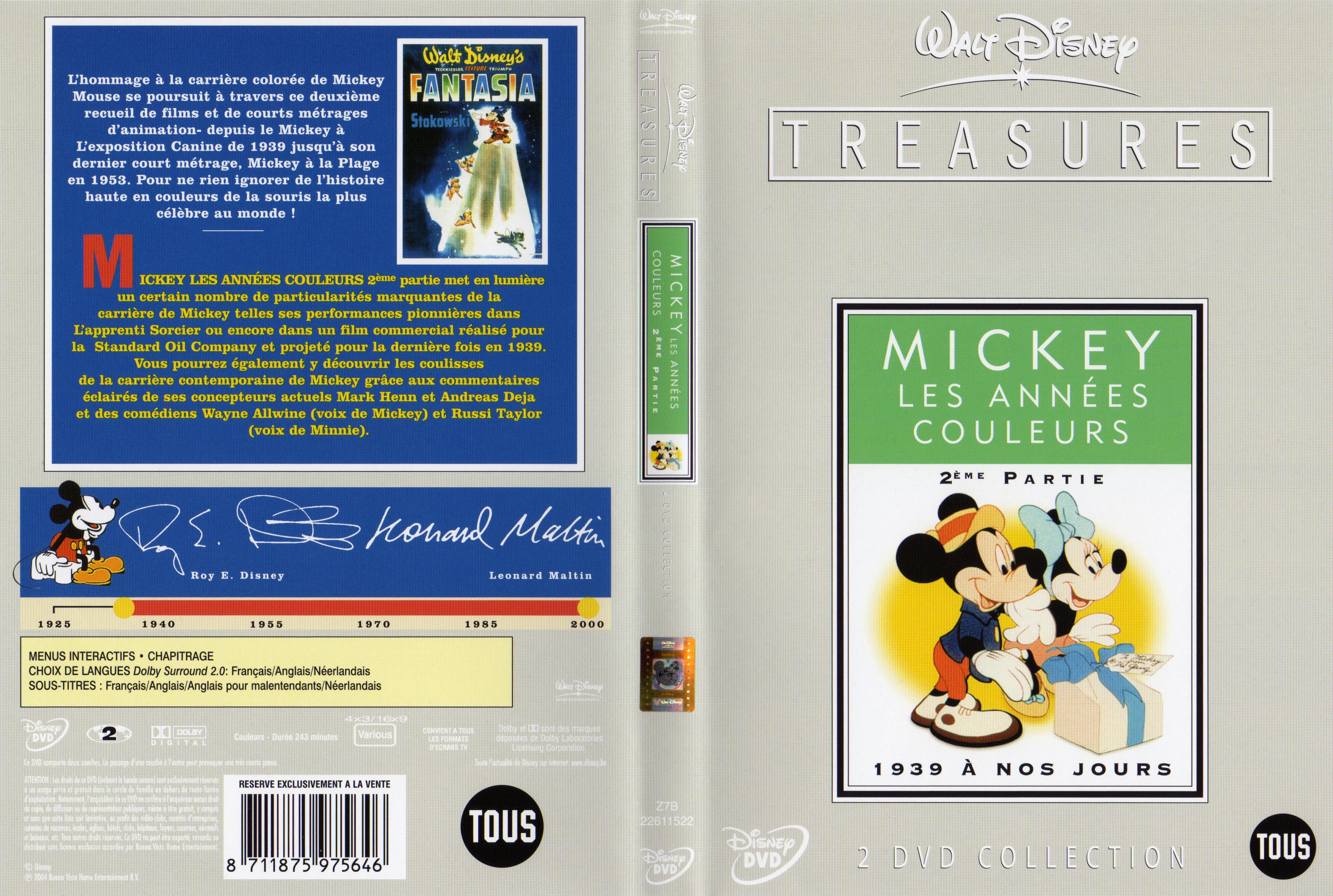 Jaquette DVD Mickey les annes couleurs 2 me partie