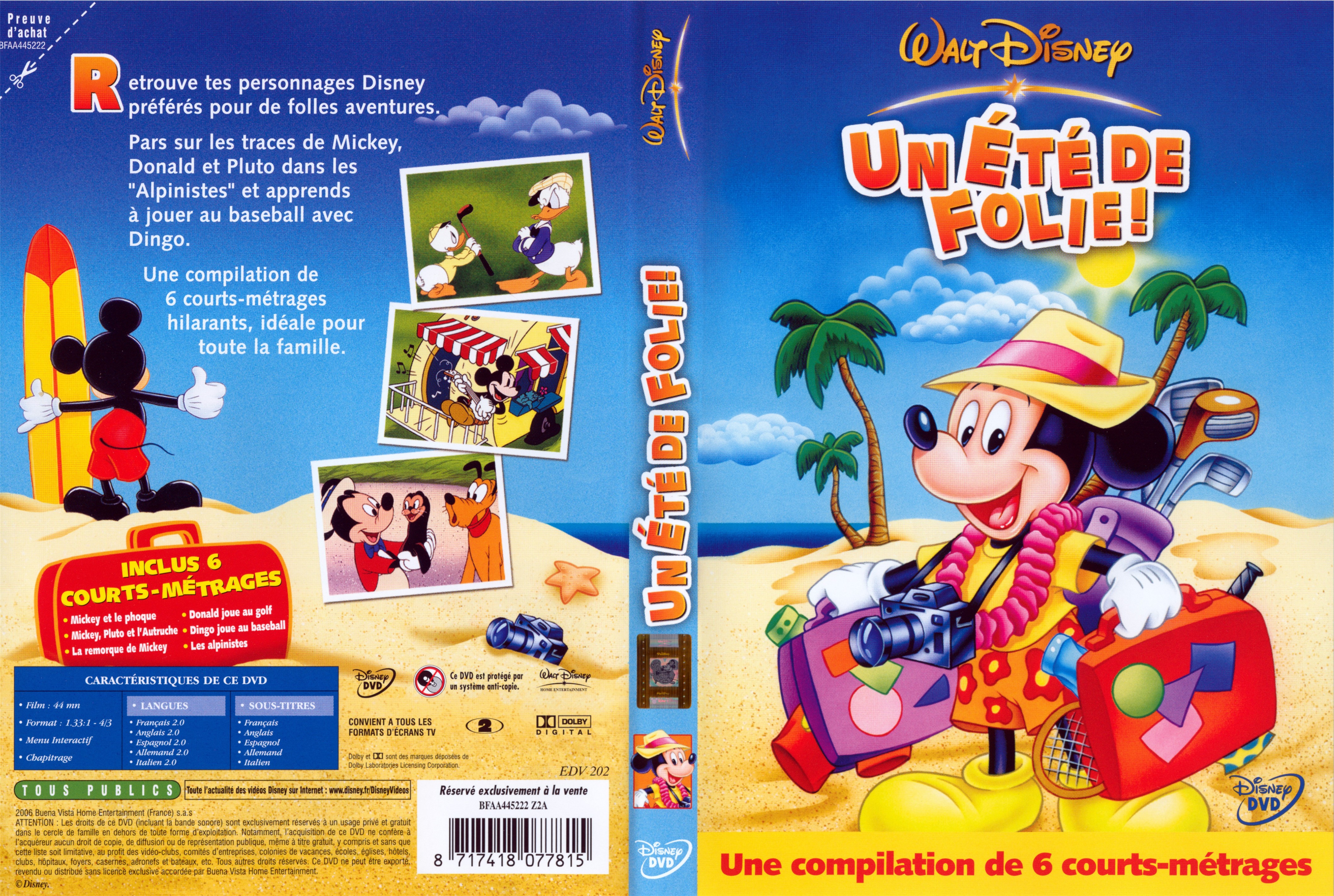 Jaquette DVD Mickey un t de folie