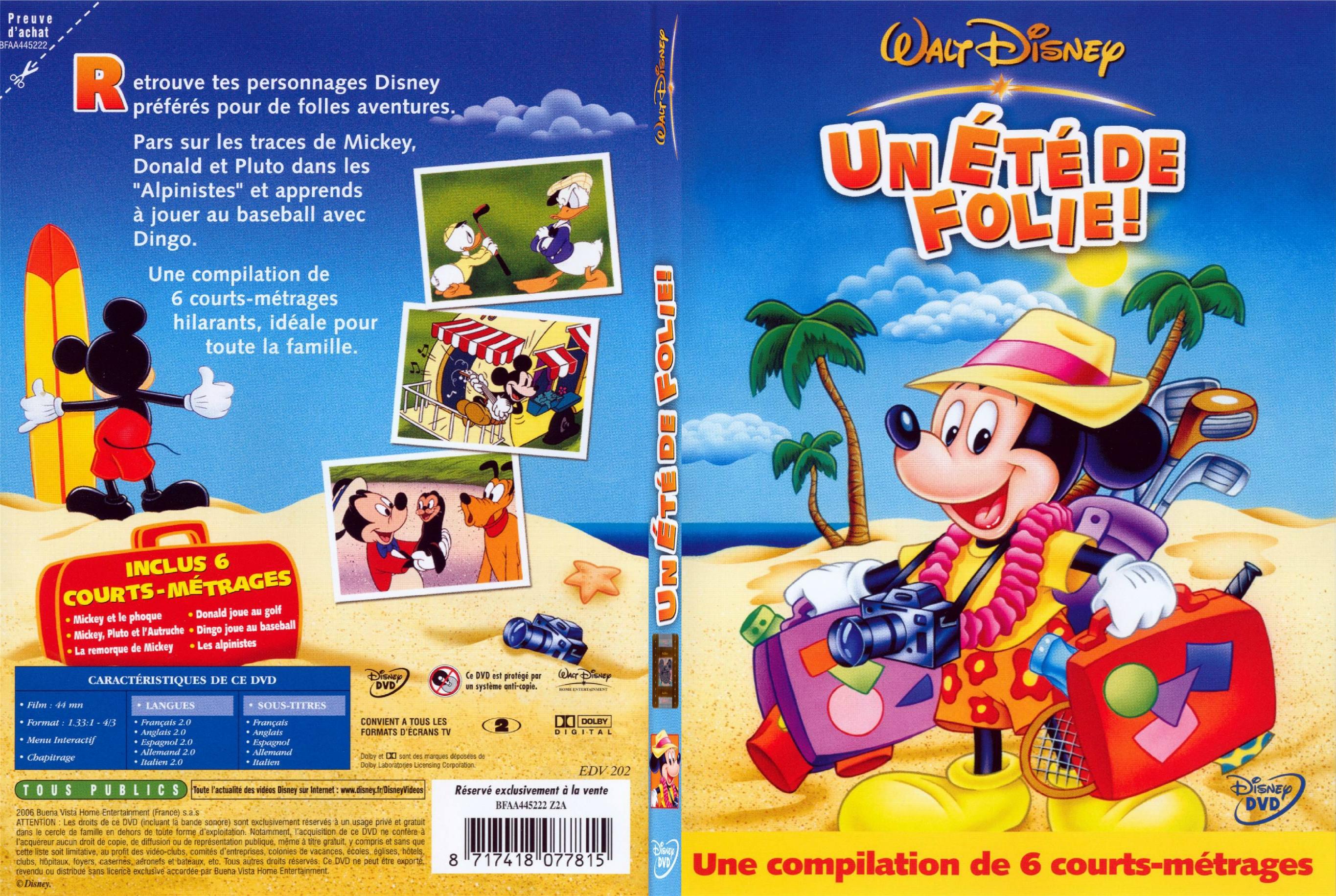 Jaquette DVD Mickey un t de folie - SLIM