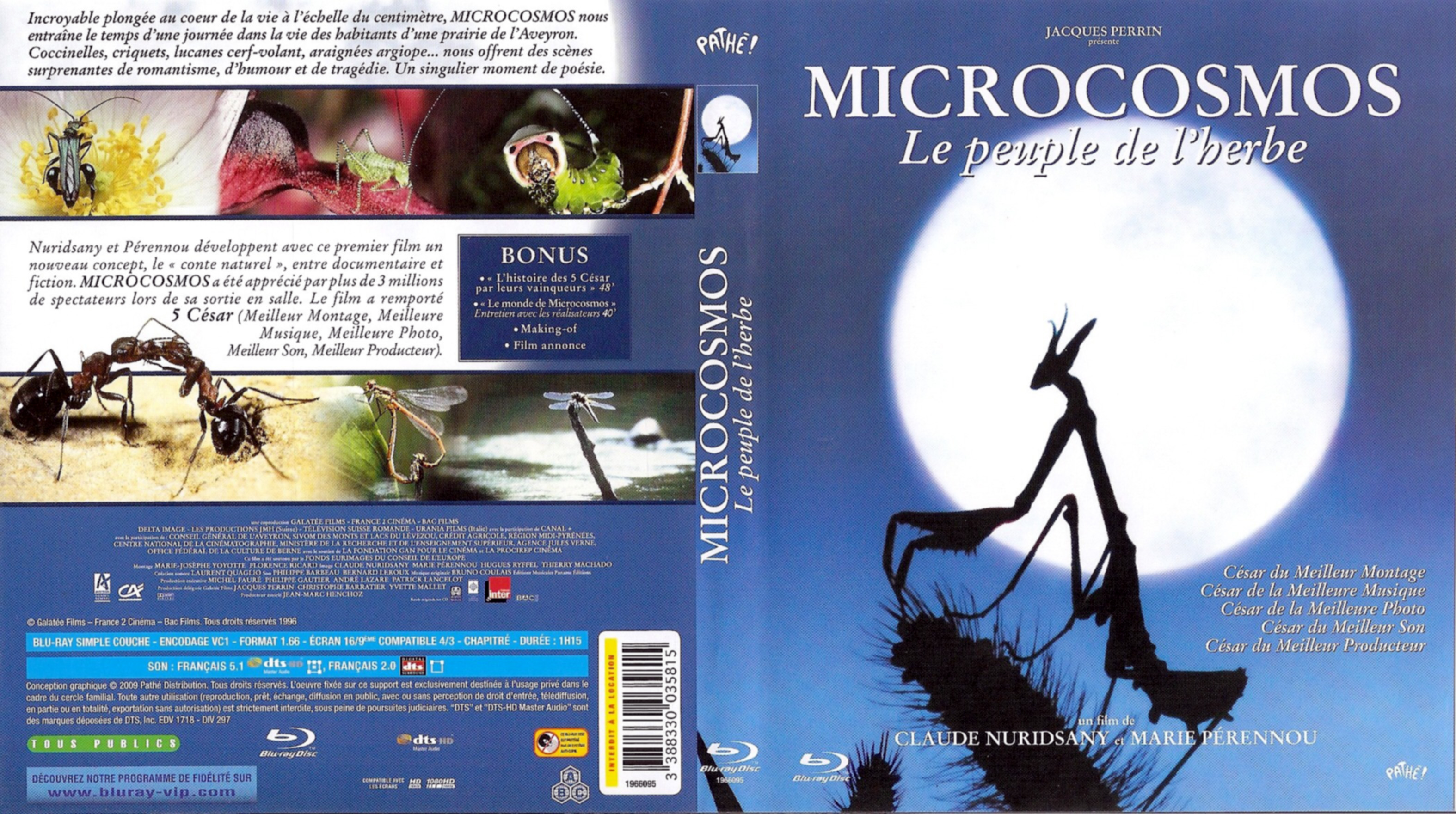 Jaquette DVD Microcosmos (BLU-RAY)