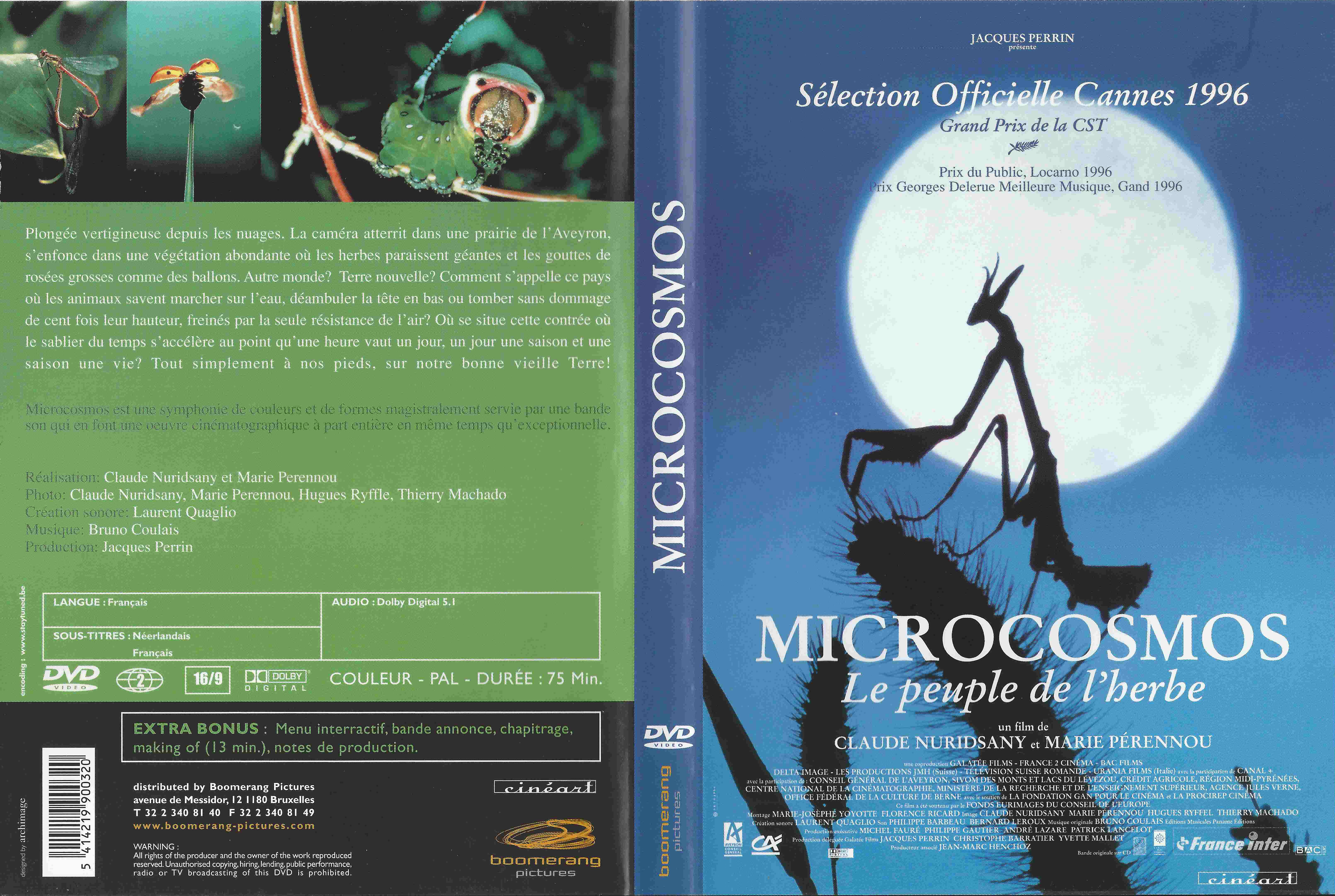 Jaquette DVD Microcosmos v2