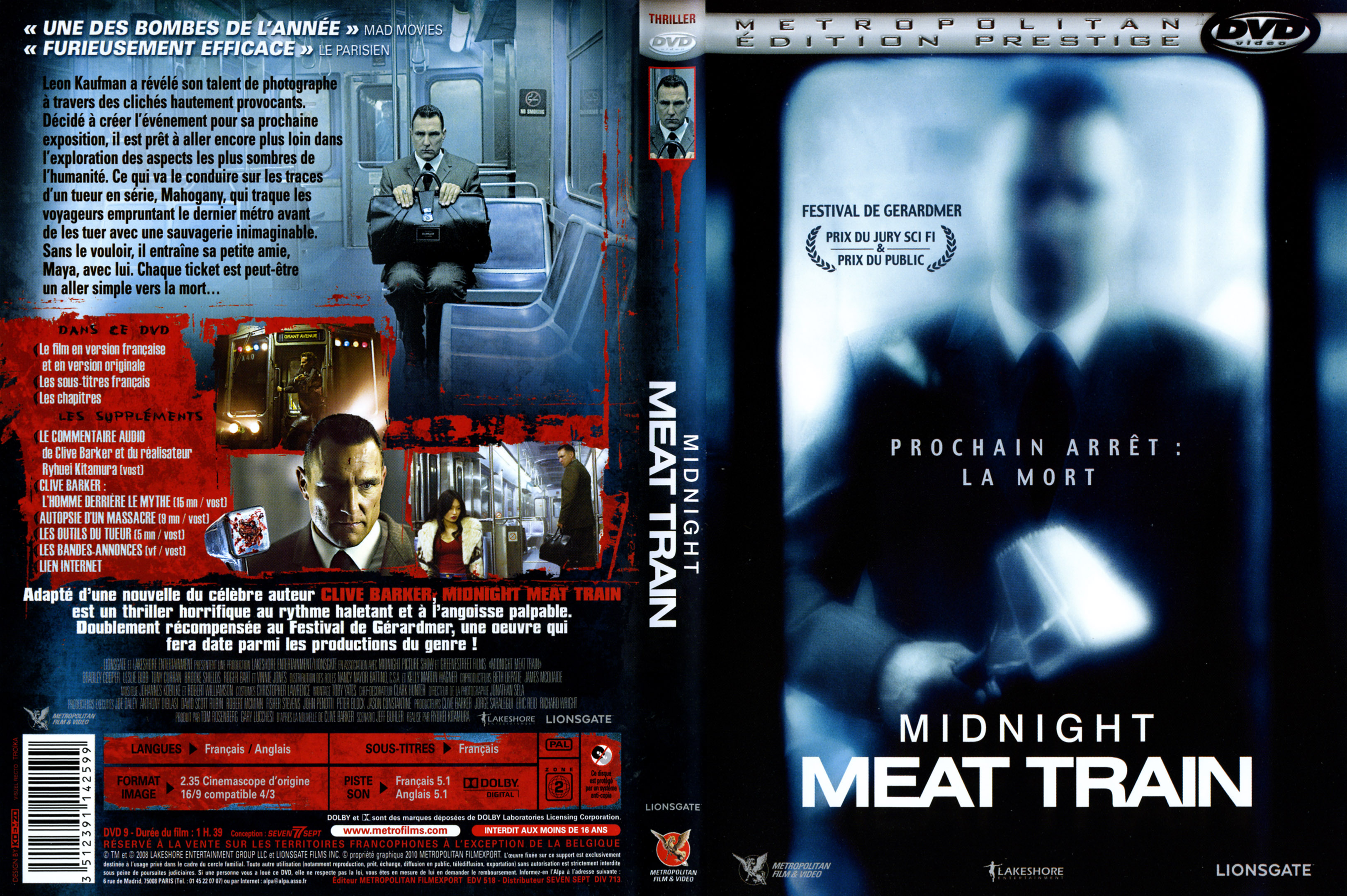 Jaquette DVD Midnight Meat Train