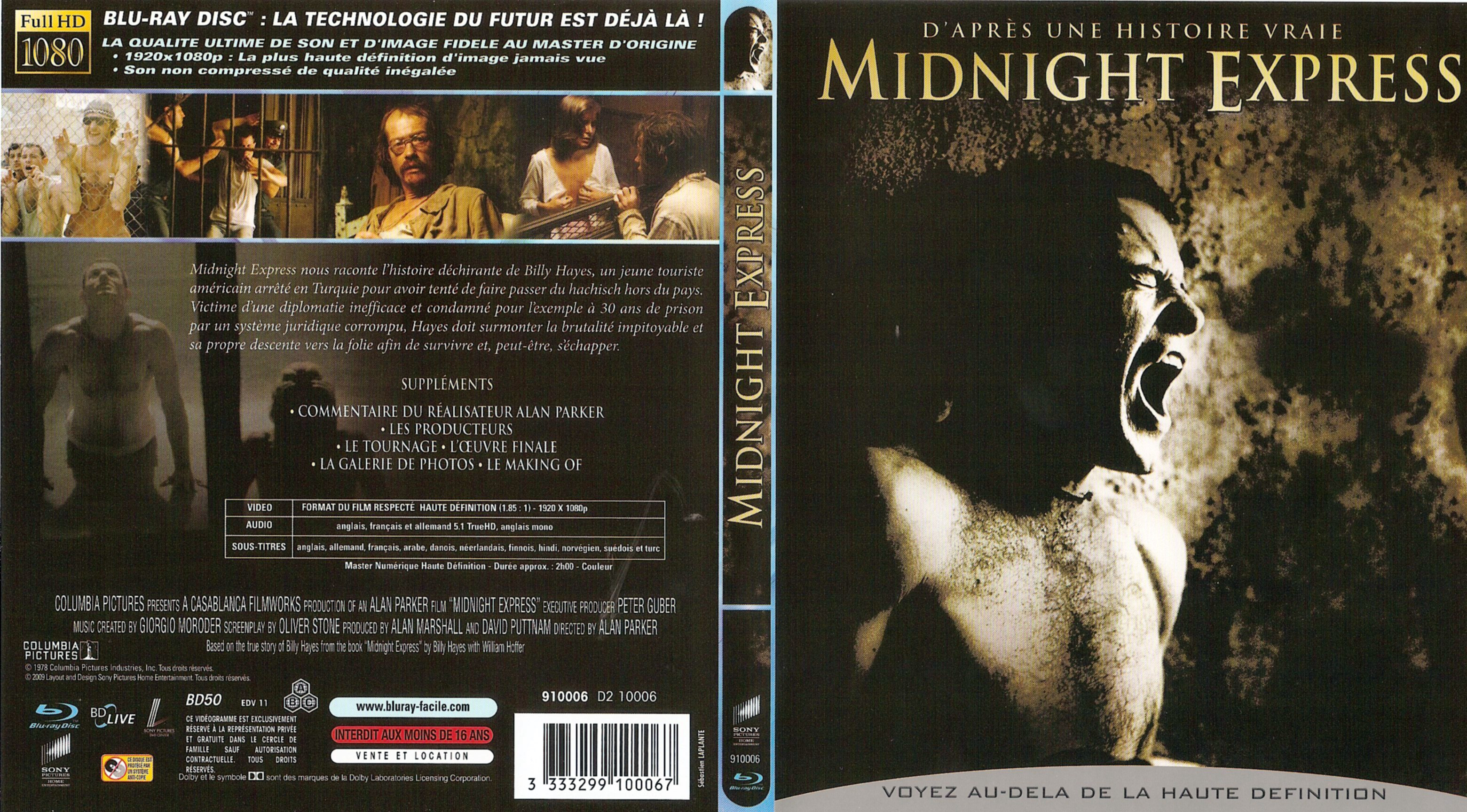 Jaquette DVD Midnight express (BLU-RAY)