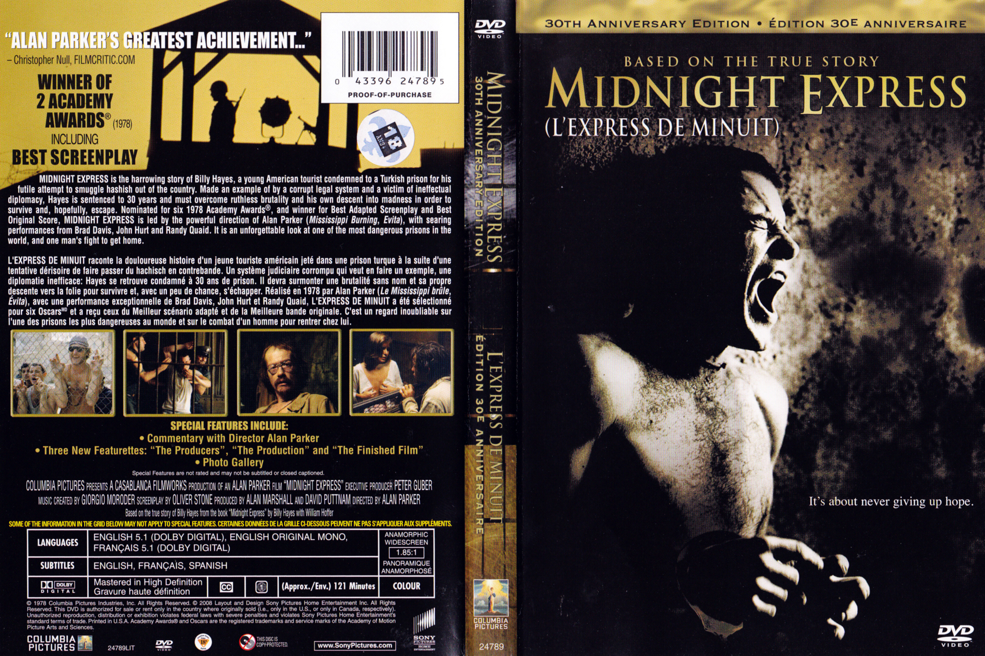 Jaquette DVD Midnight express - L