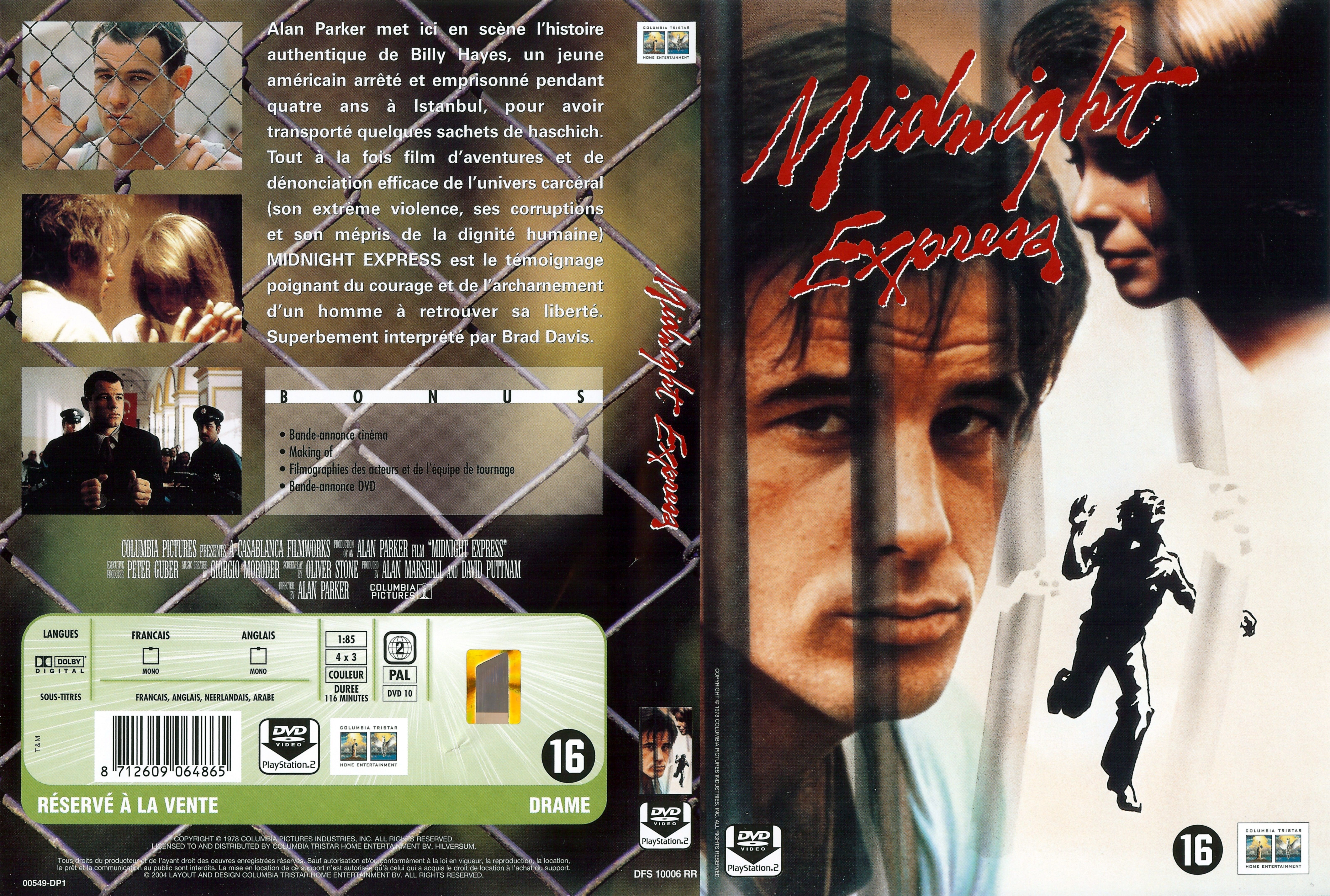 Jaquette DVD Midnight express v2