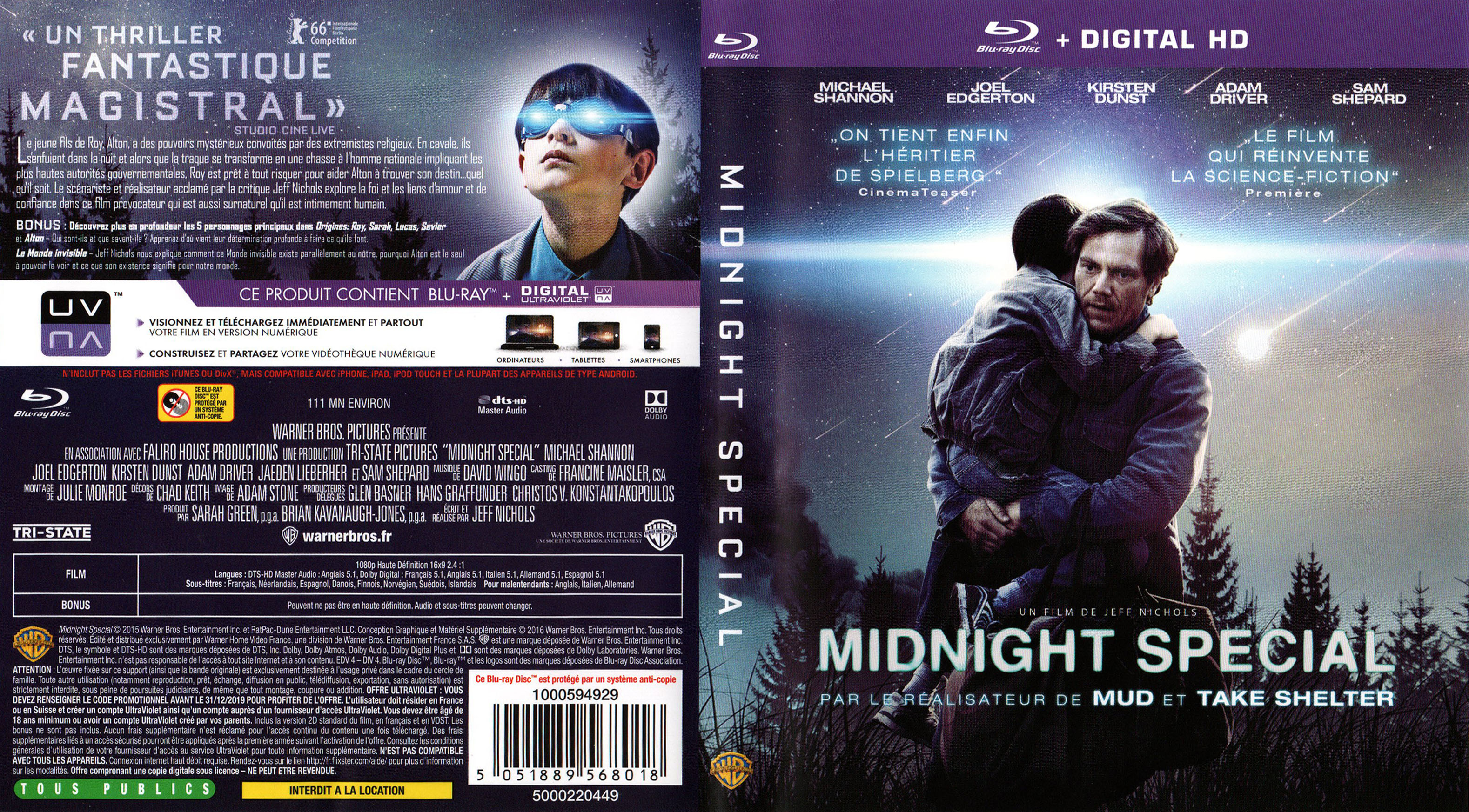 Jaquette DVD Midnight special (BLU-RAY) v2