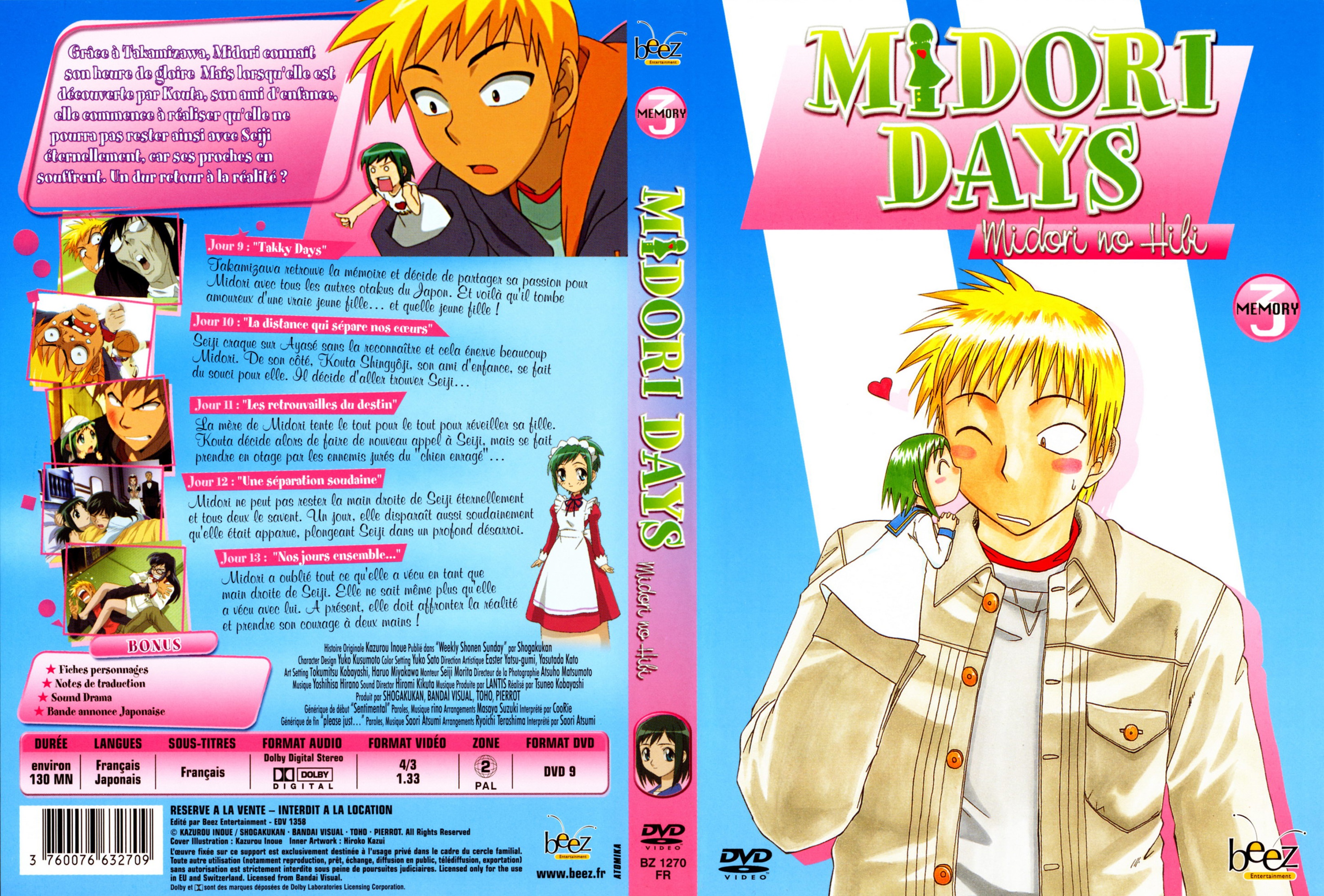 Jaquette DVD Midori days vol 3