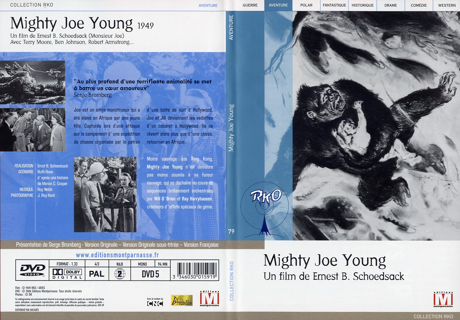 Jaquette DVD Mighty Joe Young