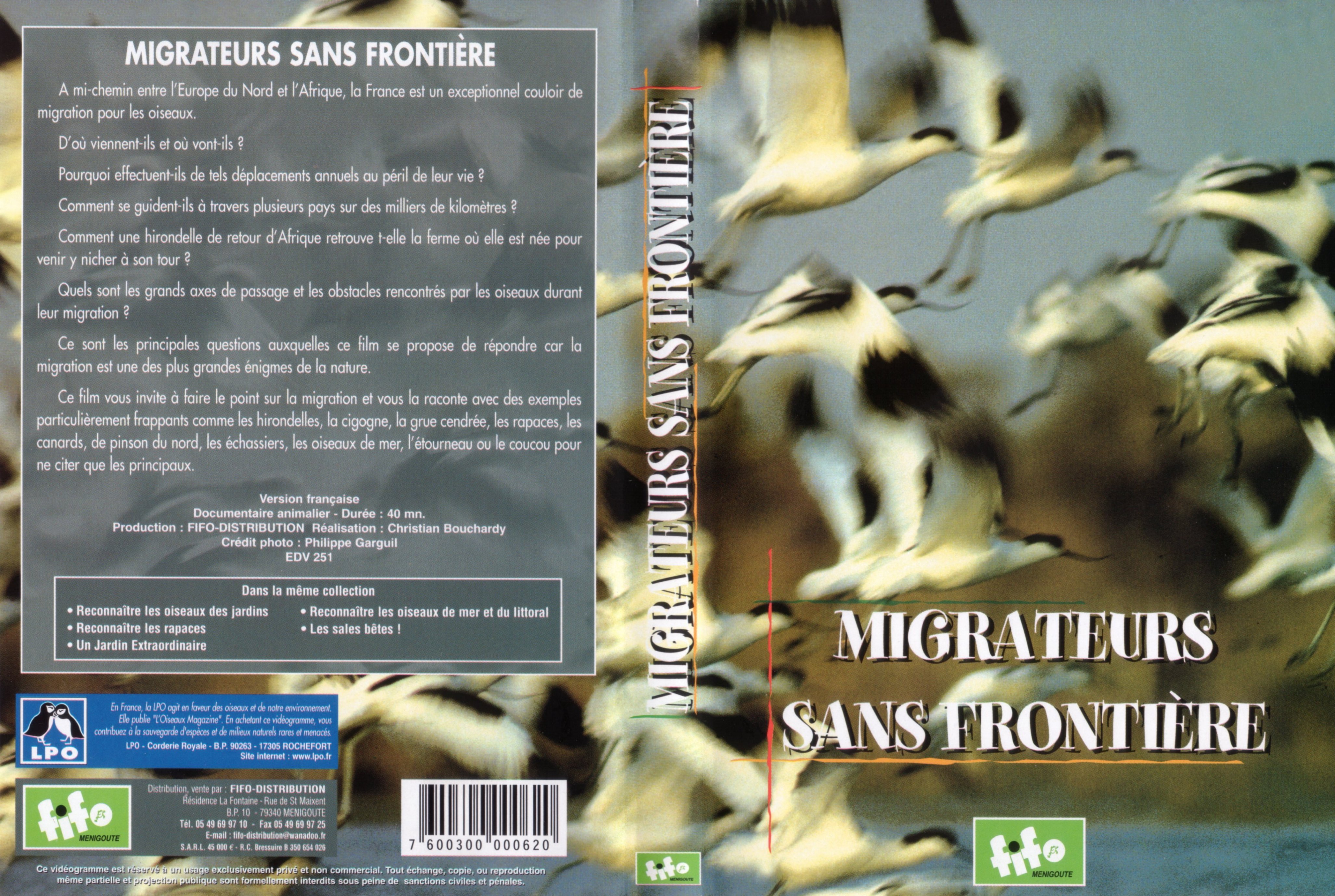 Jaquette DVD Migrateurs sans frontire