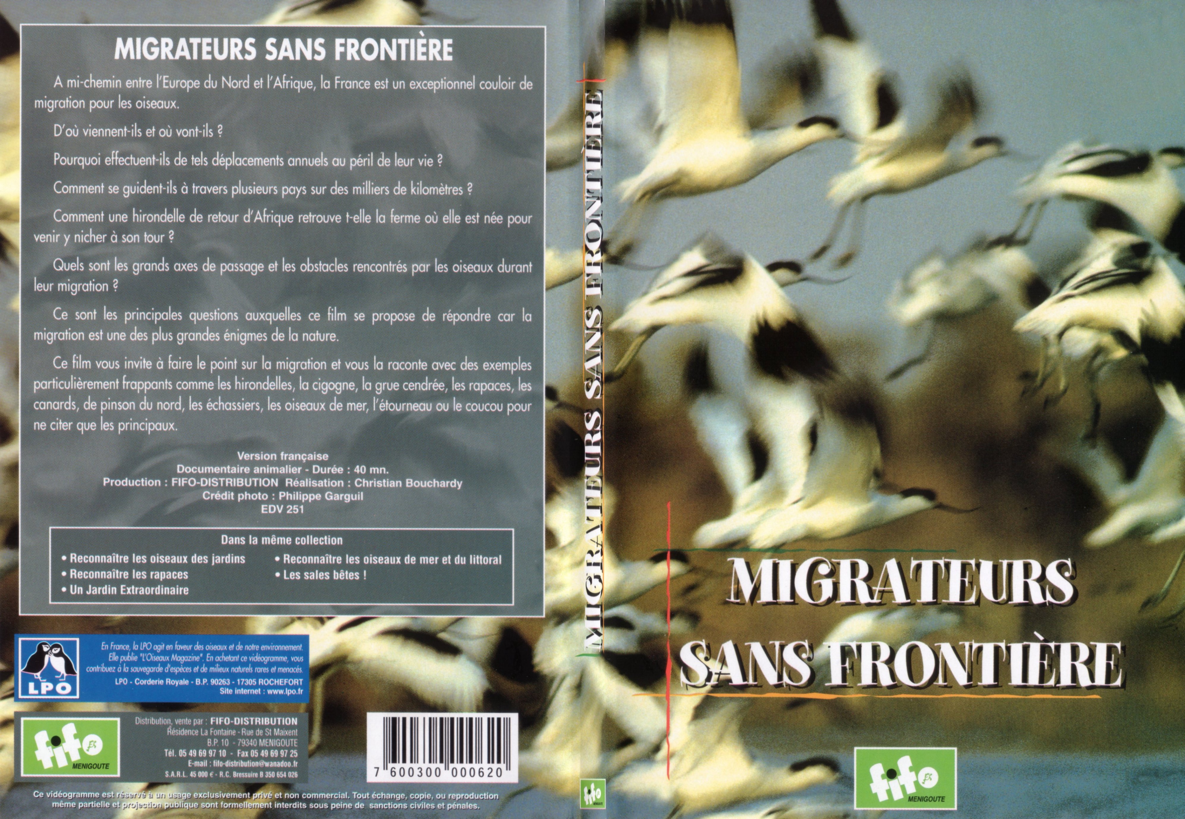 Jaquette DVD Migrateurs sans frontiere - SLIM