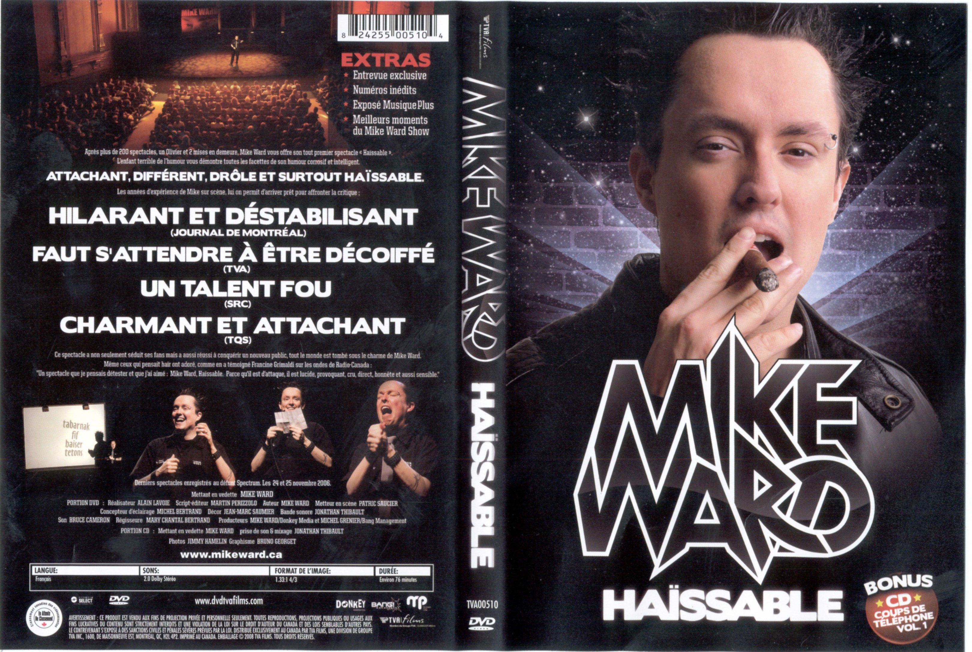Jaquette DVD Mike Ward - Haissable
