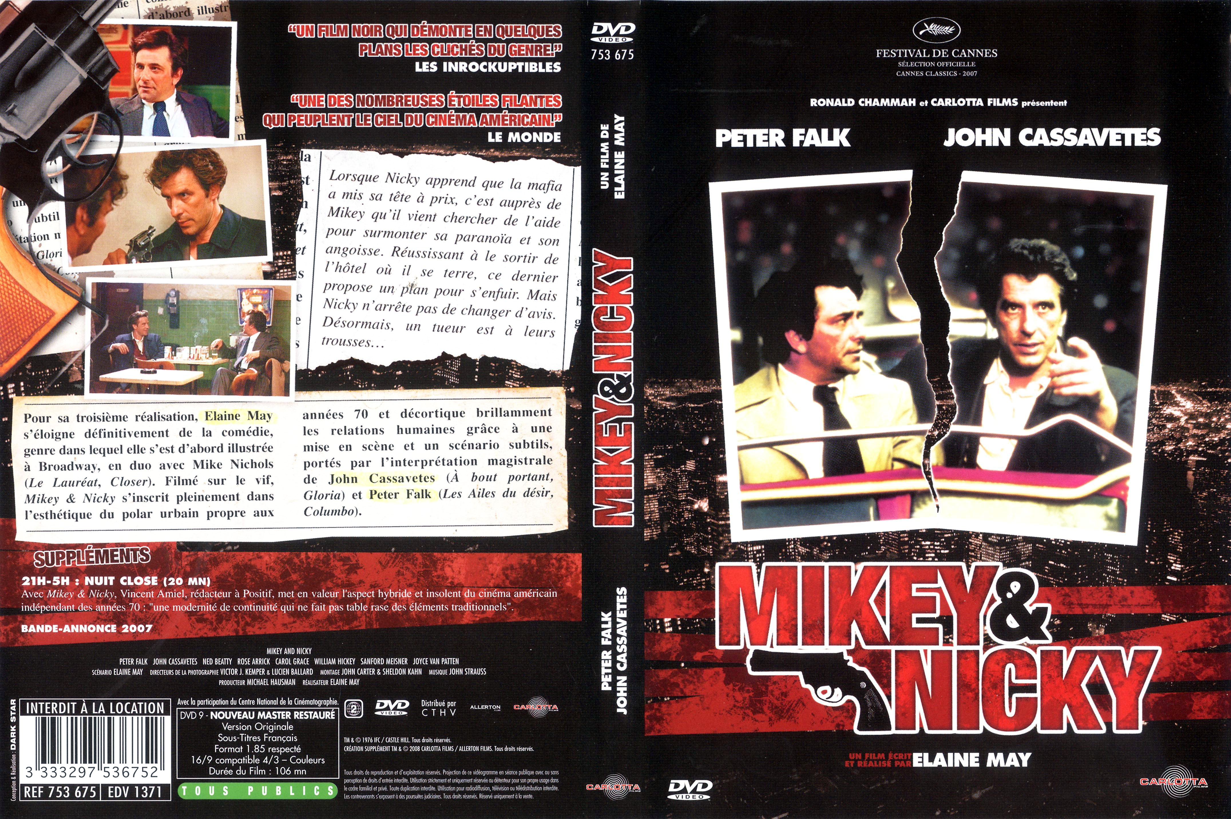 Jaquette DVD Mikey & Nicky