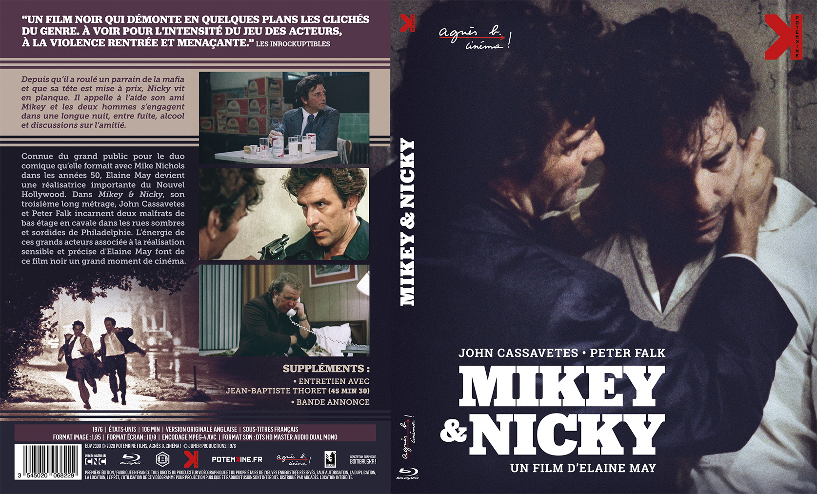 Jaquette DVD Mikey and Nicky (BLU-RAY)